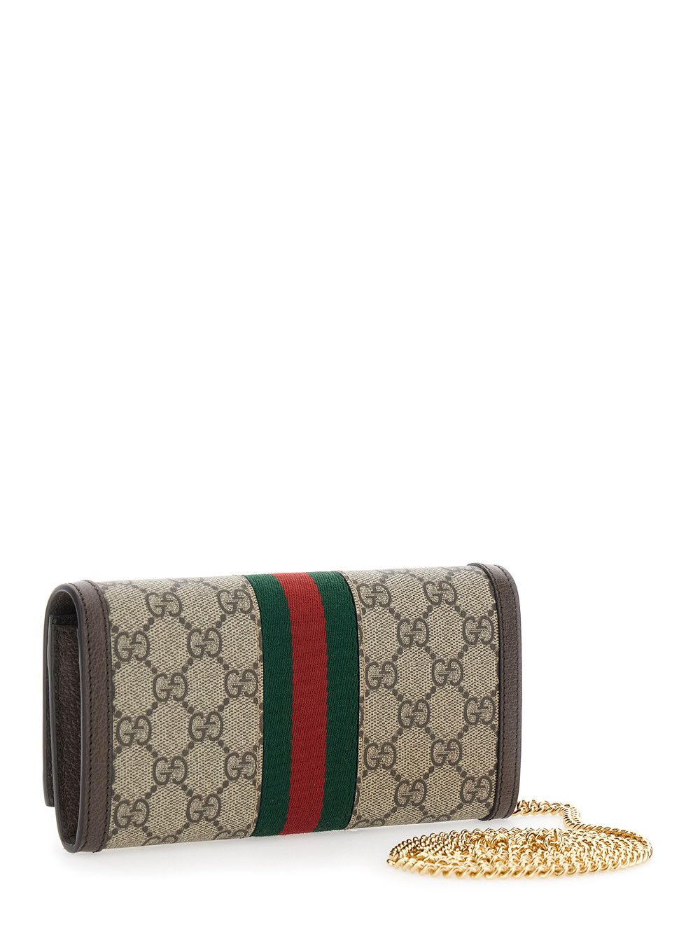 Gucci Beige Mini 'Ophidia' Tote Bag with GG Plate and Web Detail on the Front in GG Canvas and Leather for Women Size ONE SIZE - 3 Thumbnail