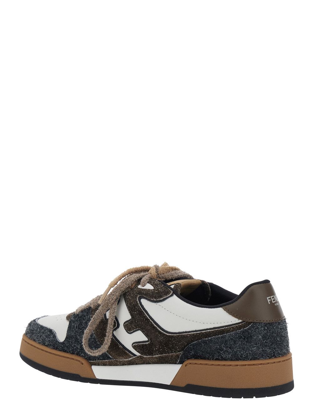 Fendi Sneakers 'MATCH SUEDE' Brown with Suede Leather Details Size US 9.5 / EU 42-43 - 3 Thumbnail