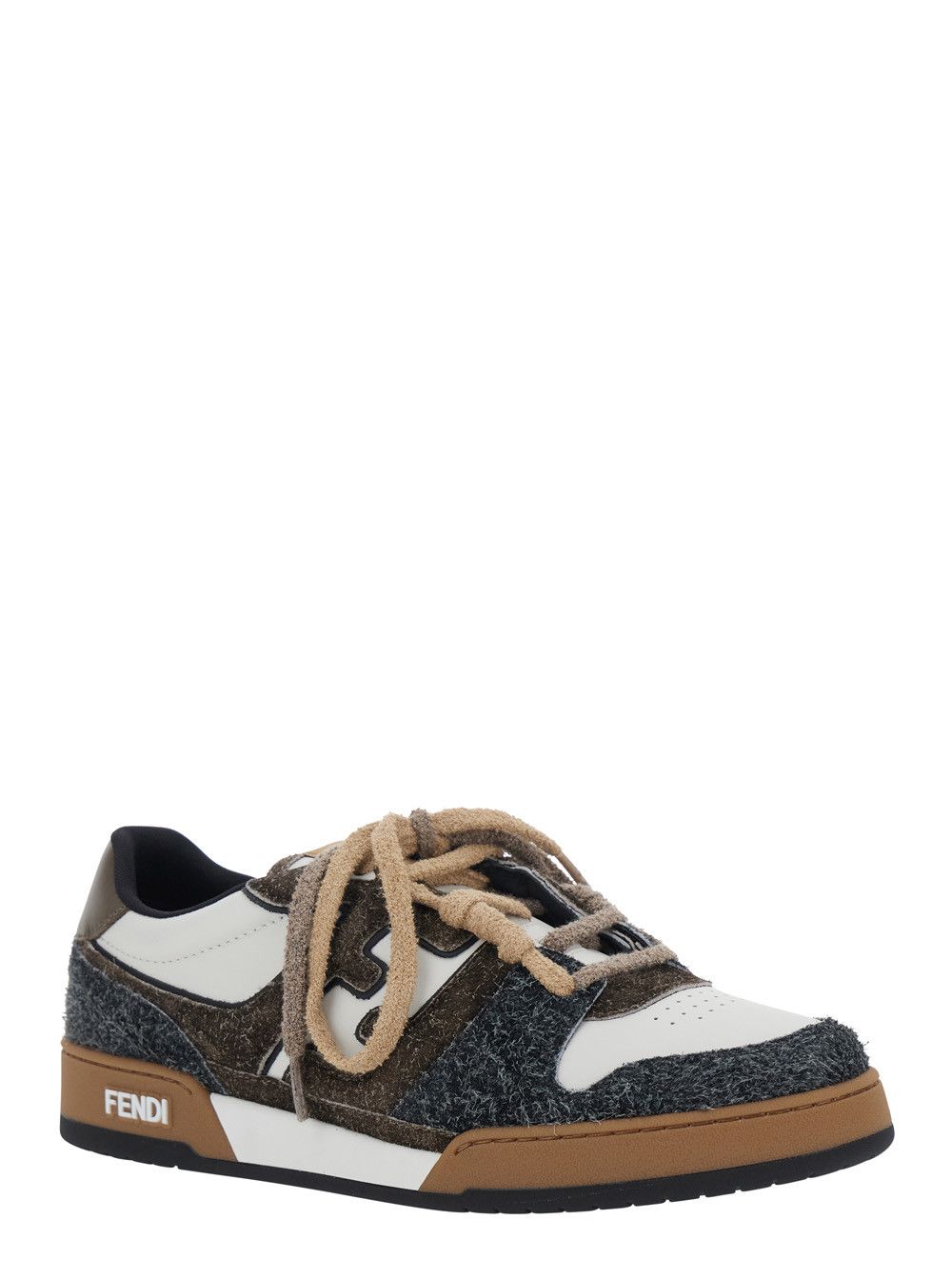 Fendi Sneakers 'MATCH SUEDE' Brown with Suede Leather Details Size US 9.5 / EU 42-43 - 2 Thumbnail