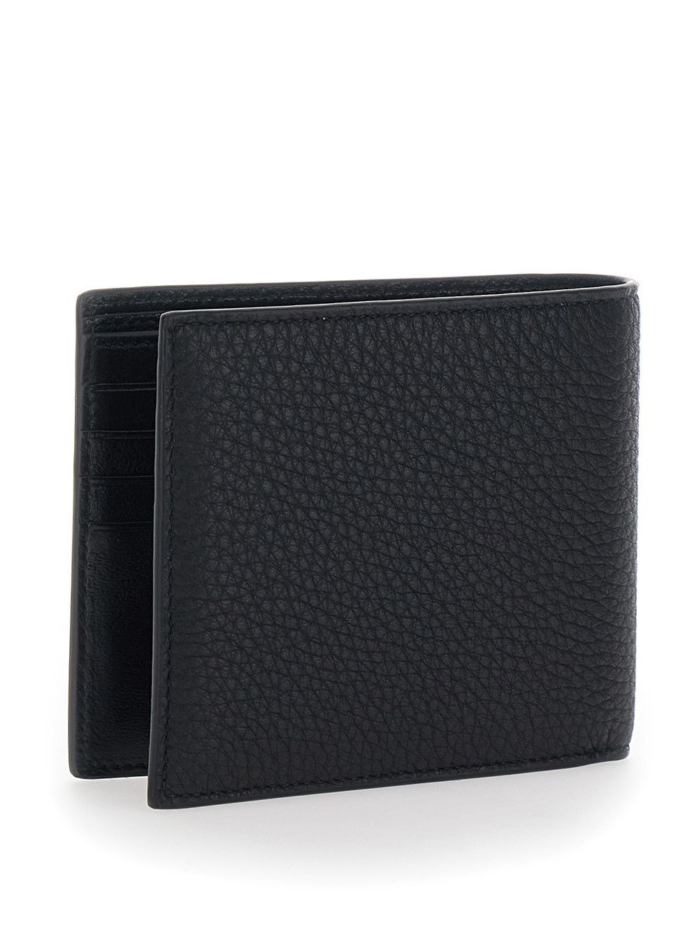 Balenciaga Black Bifold Wallet with logo lettering in Leather for Men Size ONE SIZE - 3 Thumbnail