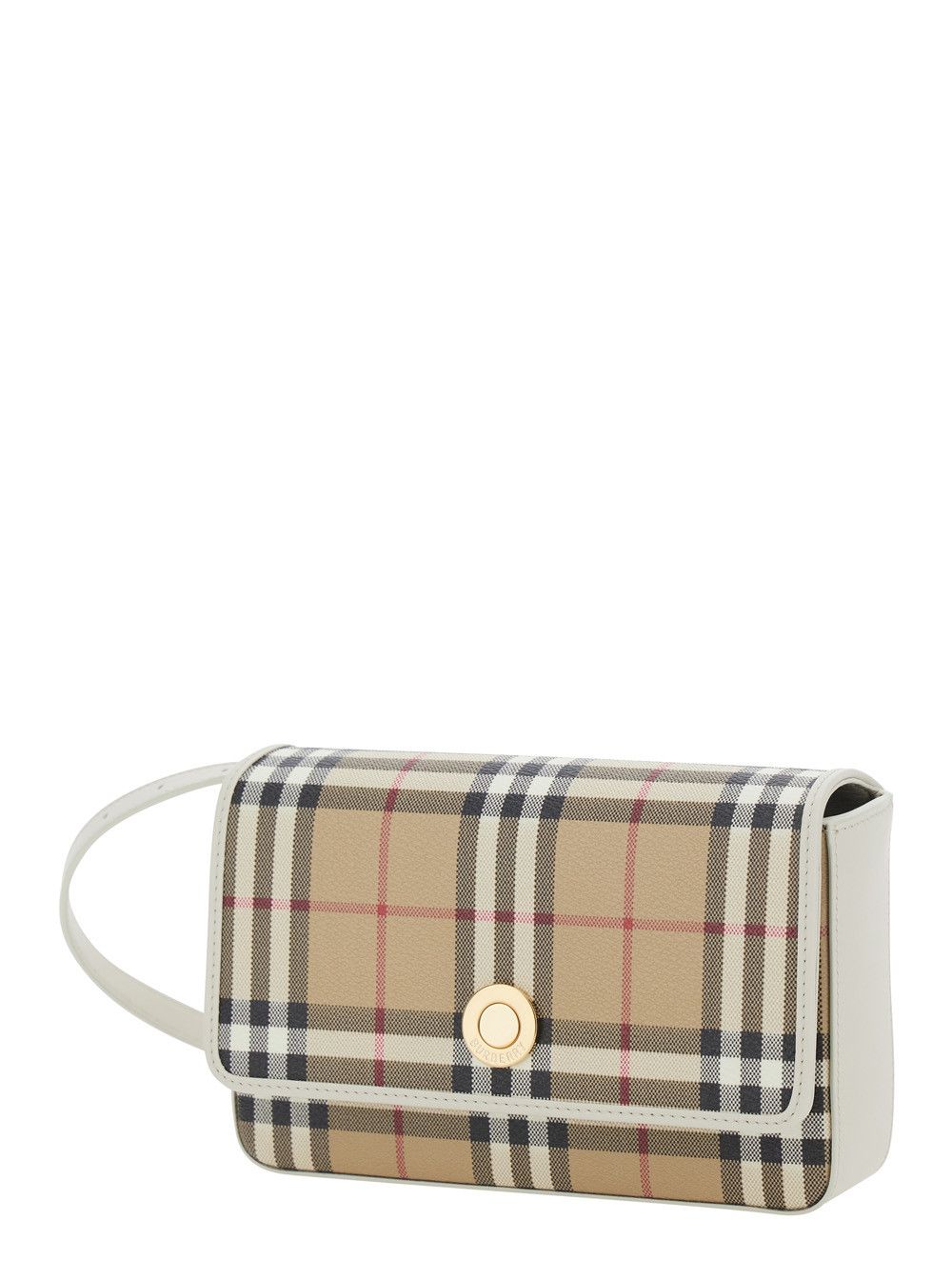 Burberry Shoulder Bag 'LS HAMPSHIRE DFC' with Beige Leather Logo for Women Size ONE SIZE - 2 Thumbnail