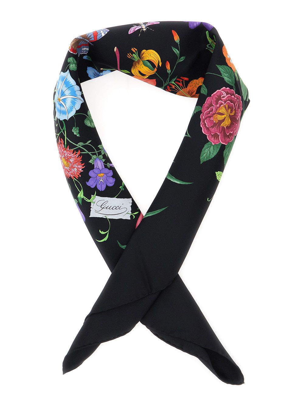 Gucci Multicolor Silk Scarf with Gucci Flora print All-Over for Women Size ONE SIZE - 2 Thumbnail