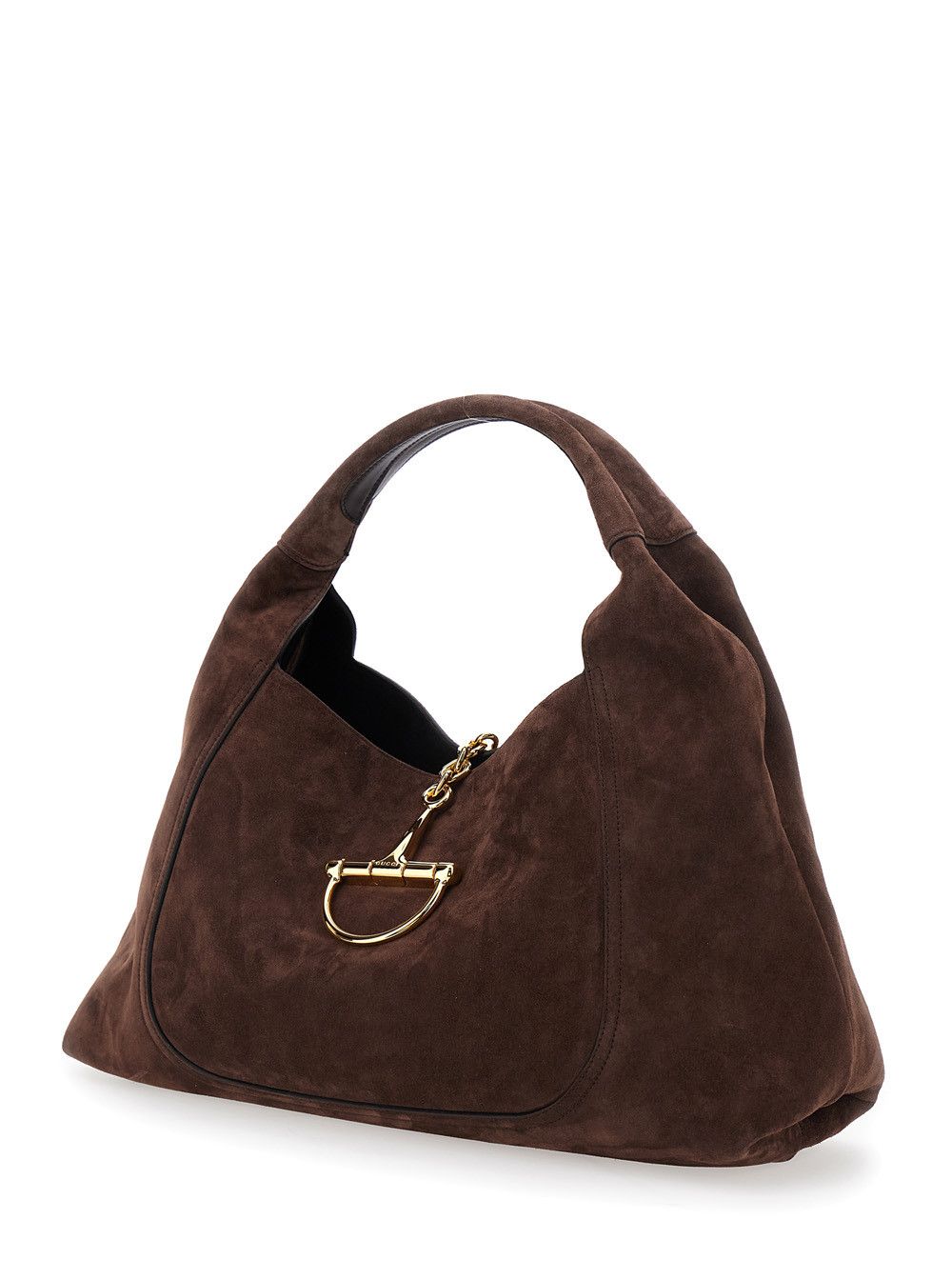 Gucci Brown Shoulder Bag 'Softbit Large' with Horsebit Closure in Suede for Women Size ONE SIZE - 2 Thumbnail