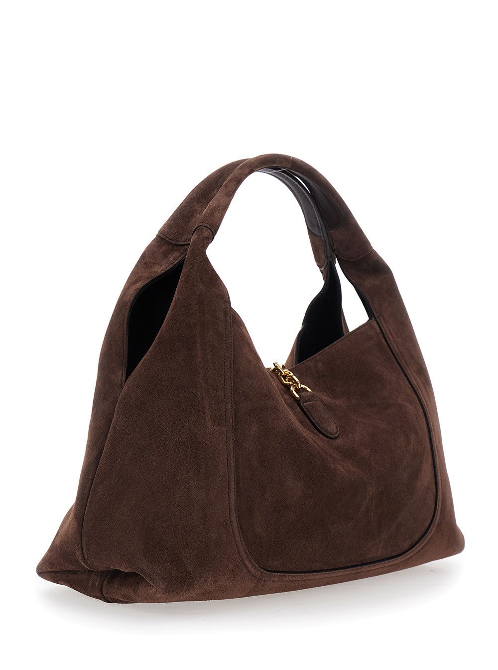 Gucci Brown Shoulder Bag 'Softbit Large' with Horsebit Closure in Suede for Women Size ONE SIZE - 3 Thumbnail