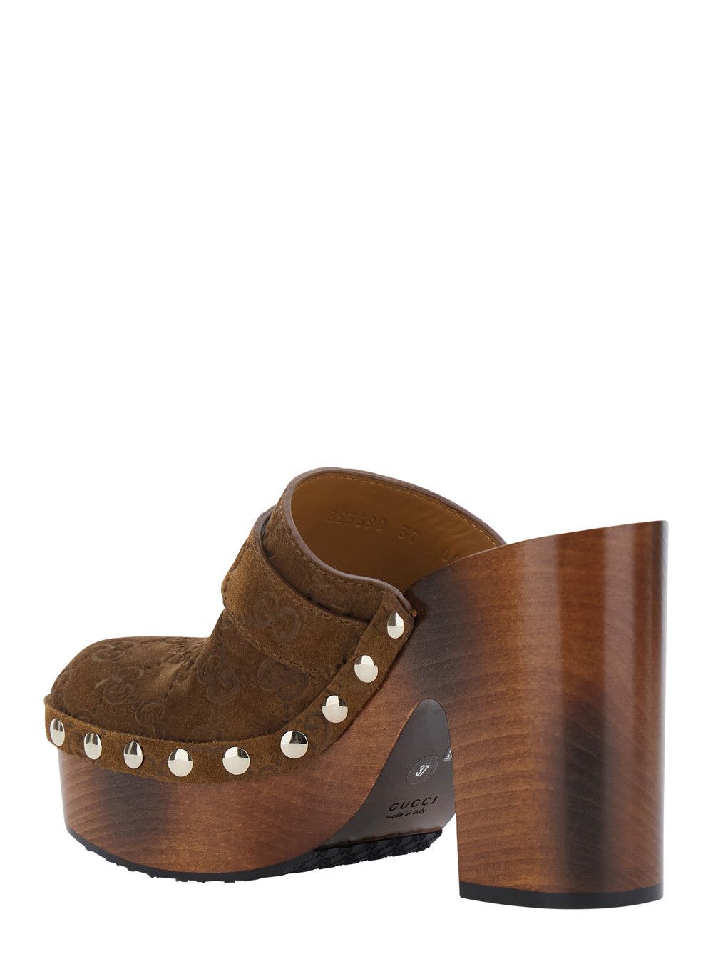 Gucci NEW MARMONT GG Brown Wedges with Leather Details for Women Size US 10 / IT 40 - 3 Thumbnail