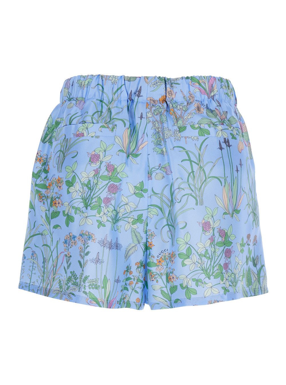 Gucci Blue Shorts 'Printed Silk Short' with Silk Print for Women Size 30" / US 8 / IT 44 - 2 Thumbnail