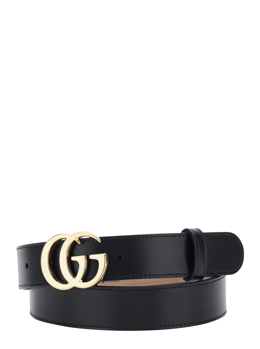 Gucci 'GG Running' Black Belt with GG Plate Closure in Leather for Men Size ONE SIZE - 2 Thumbnail