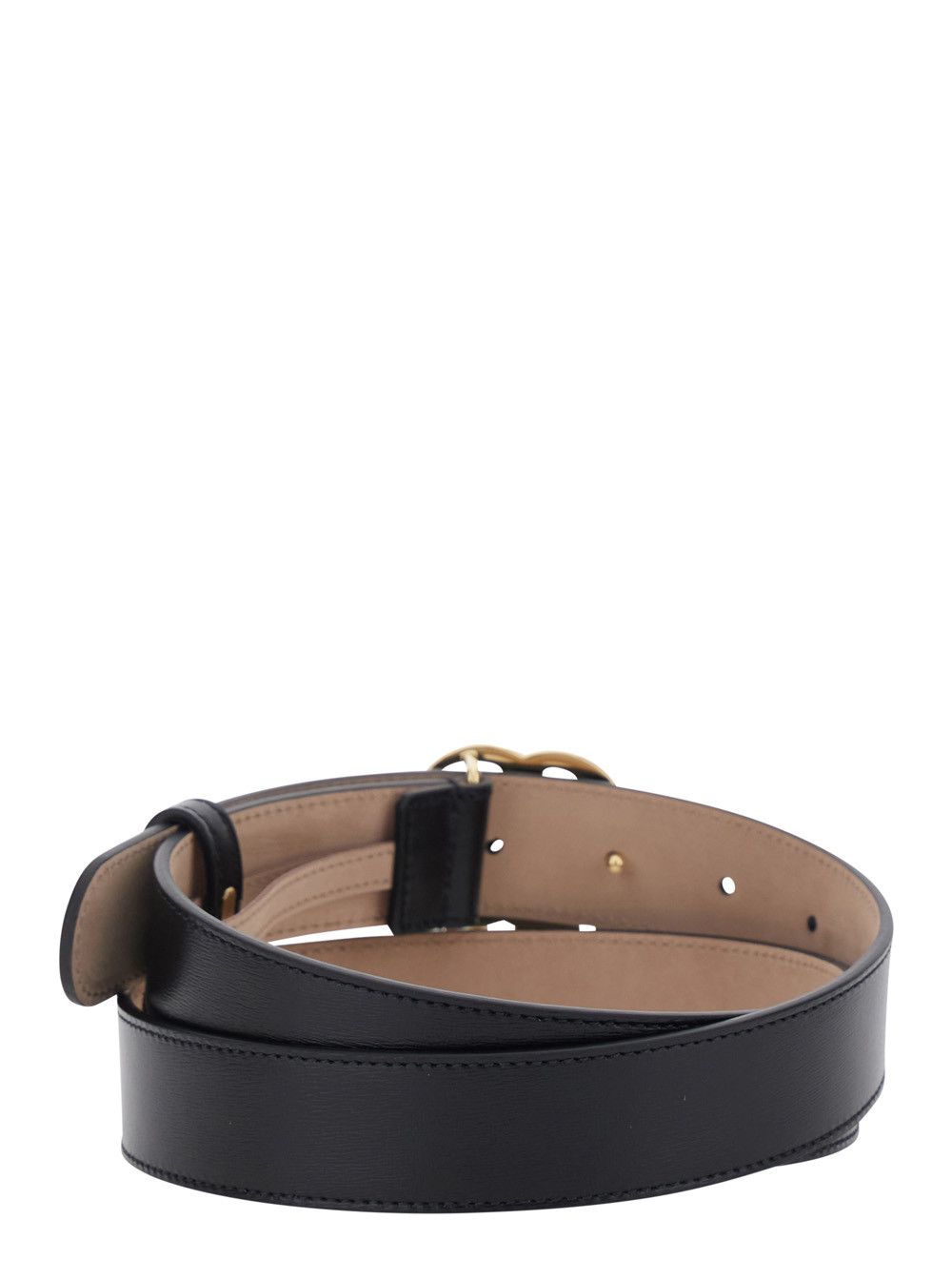 Gucci 'GG Running' Black Belt with GG Plate Closure in Leather for Men Size ONE SIZE - 3 Thumbnail