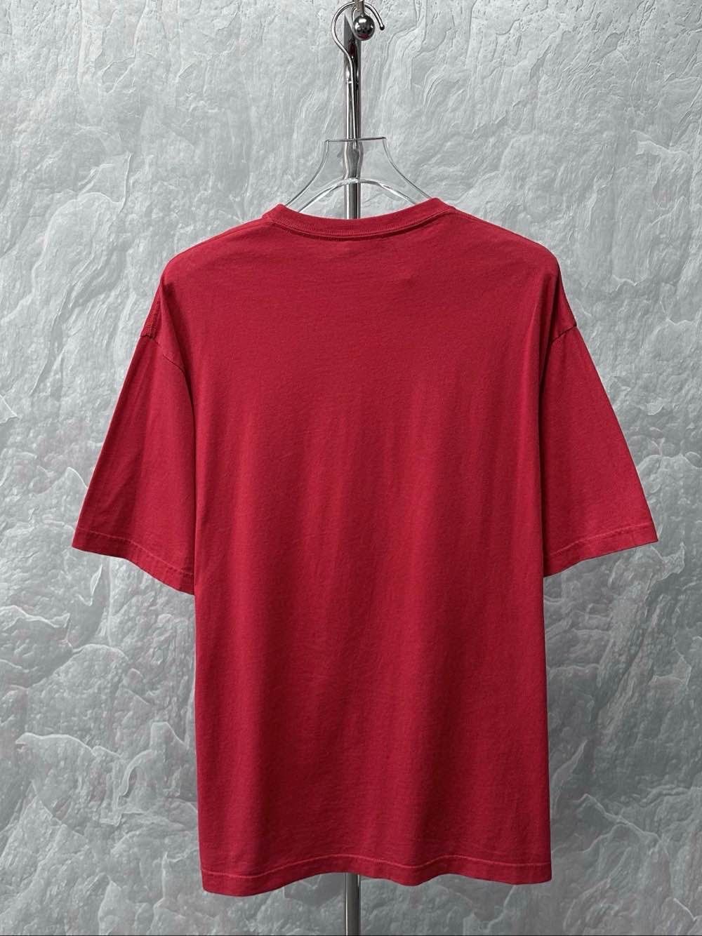 Balenciaga Balenciaga Laurel BB Logo T-Shirt Red Size M Size US M / EU 48-50 / 2 - 2 Thumbnail