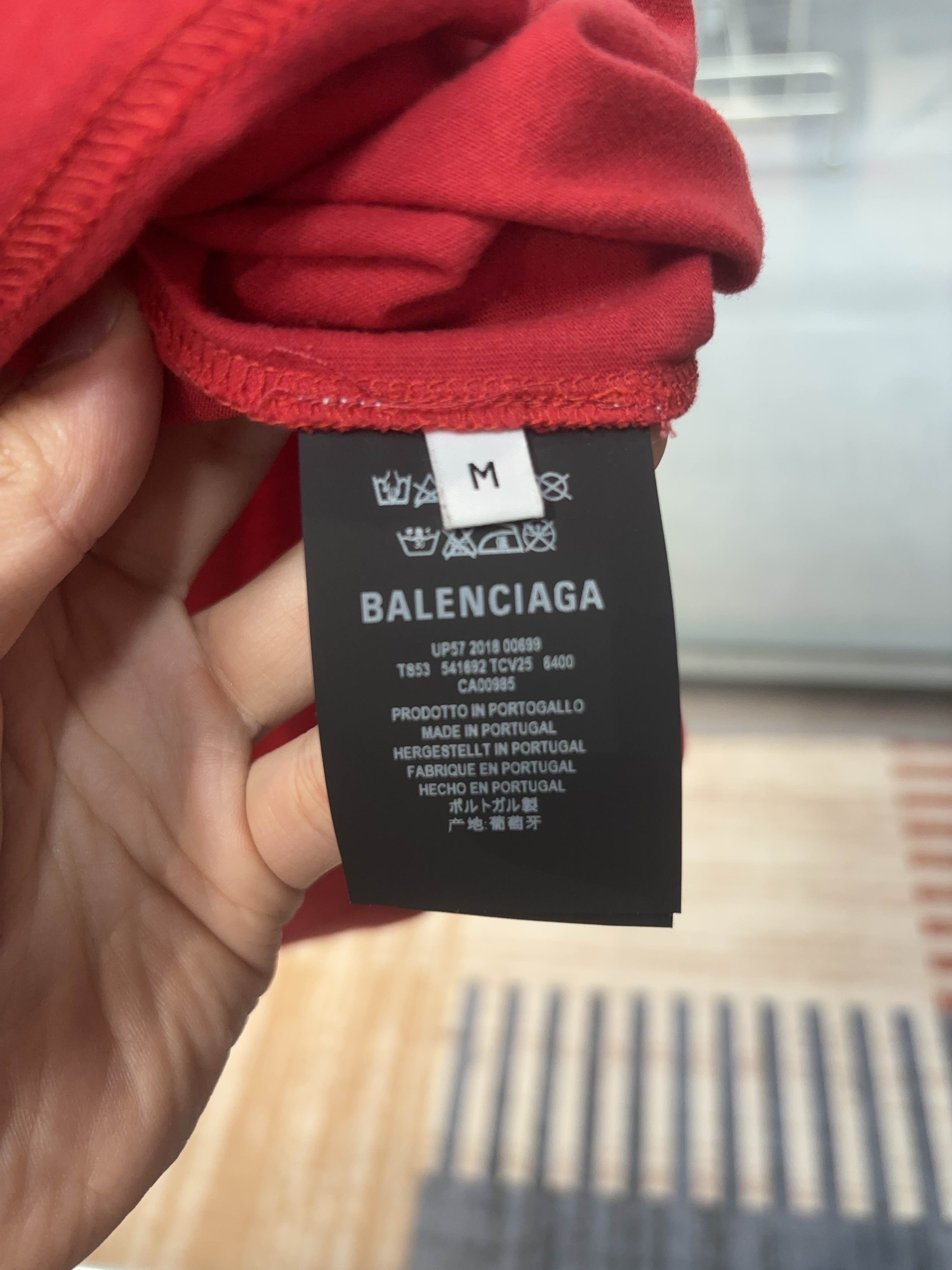 Balenciaga Balenciaga Laurel BB Logo T-Shirt Red Size M Size US M / EU 48-50 / 2 - 4 Thumbnail