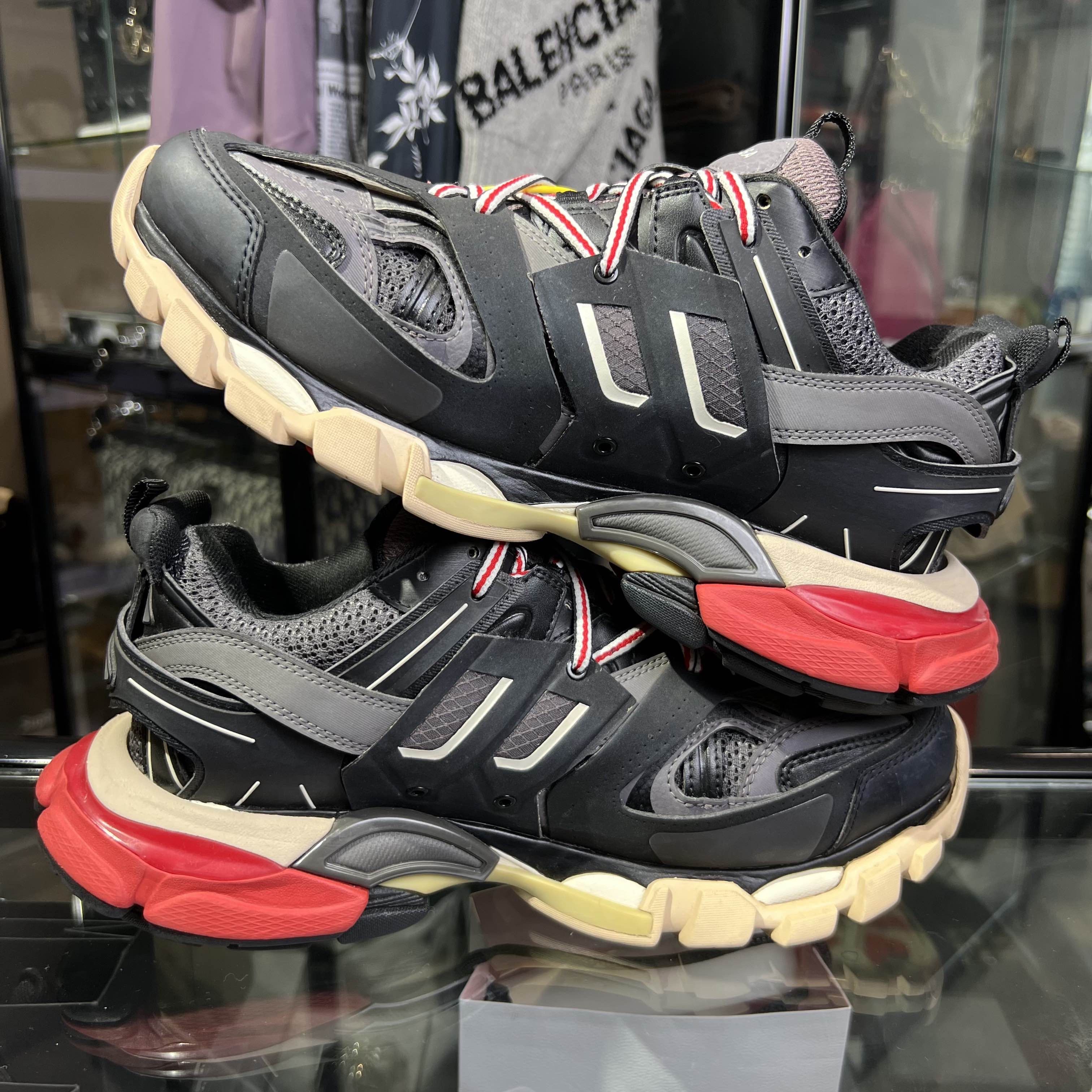 Balenciaga Balenciaga Track Sneakers Black Red Size 8 Size US 8 / EU 41 - 8 Thumbnail