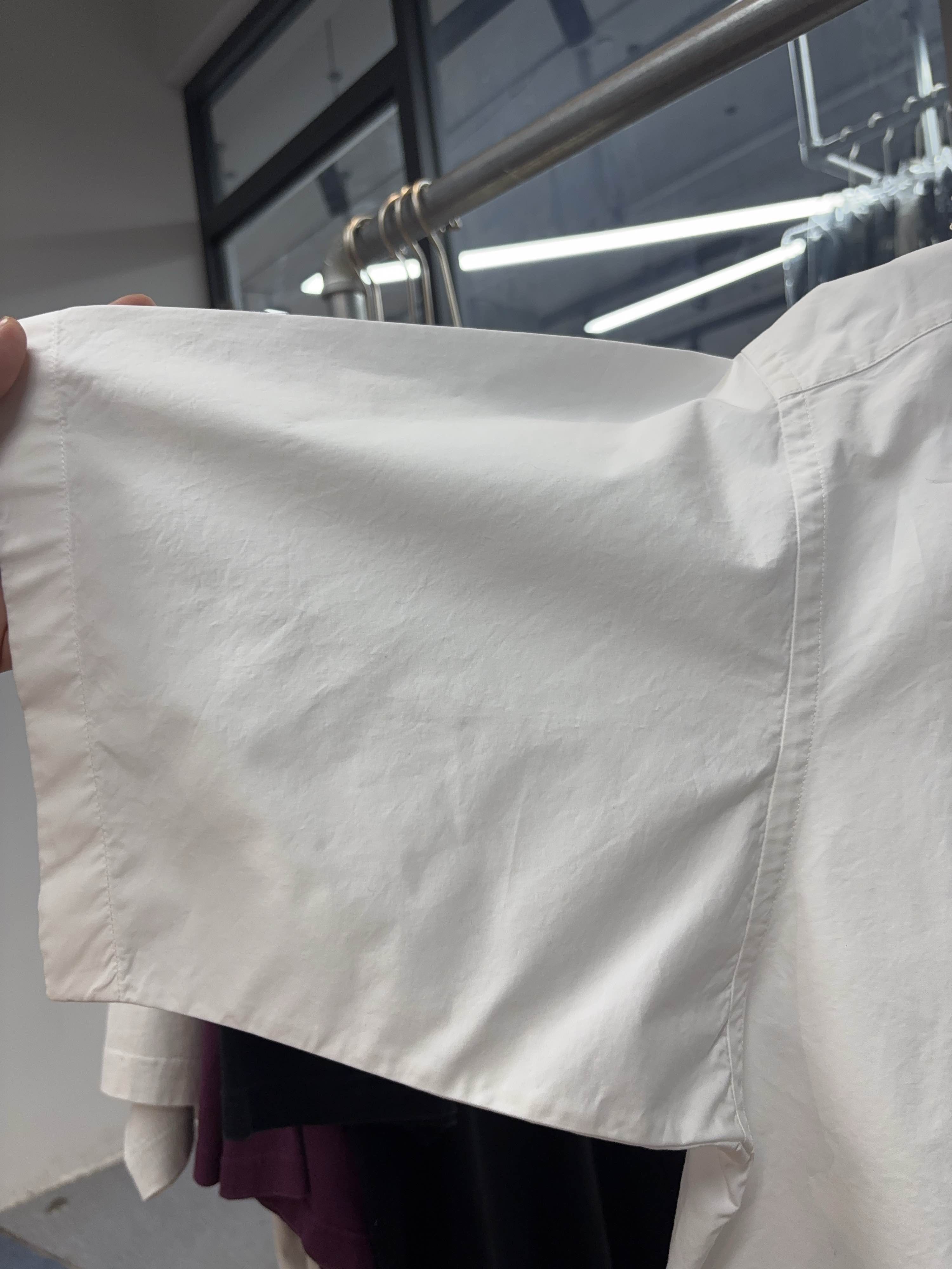 Balenciaga Balenciaga Logo Embroidered Poplin Shirt White Size S Size US S / EU 44-46 / 1 - 8 Thumbnail