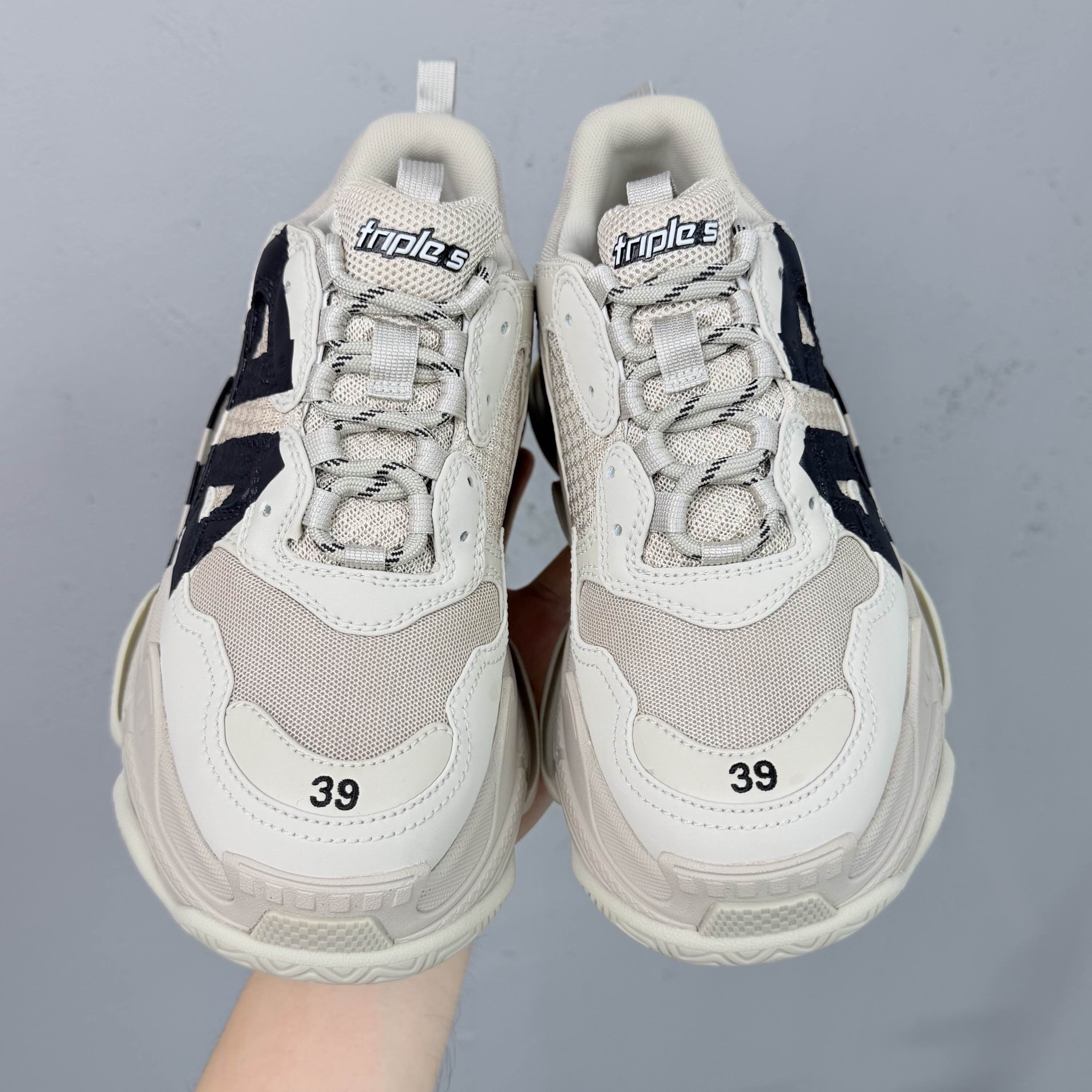Balenciaga Balenciaga Triple S Beige Sneakers Size 39 Size US 6 / EU 39 - 2 Thumbnail