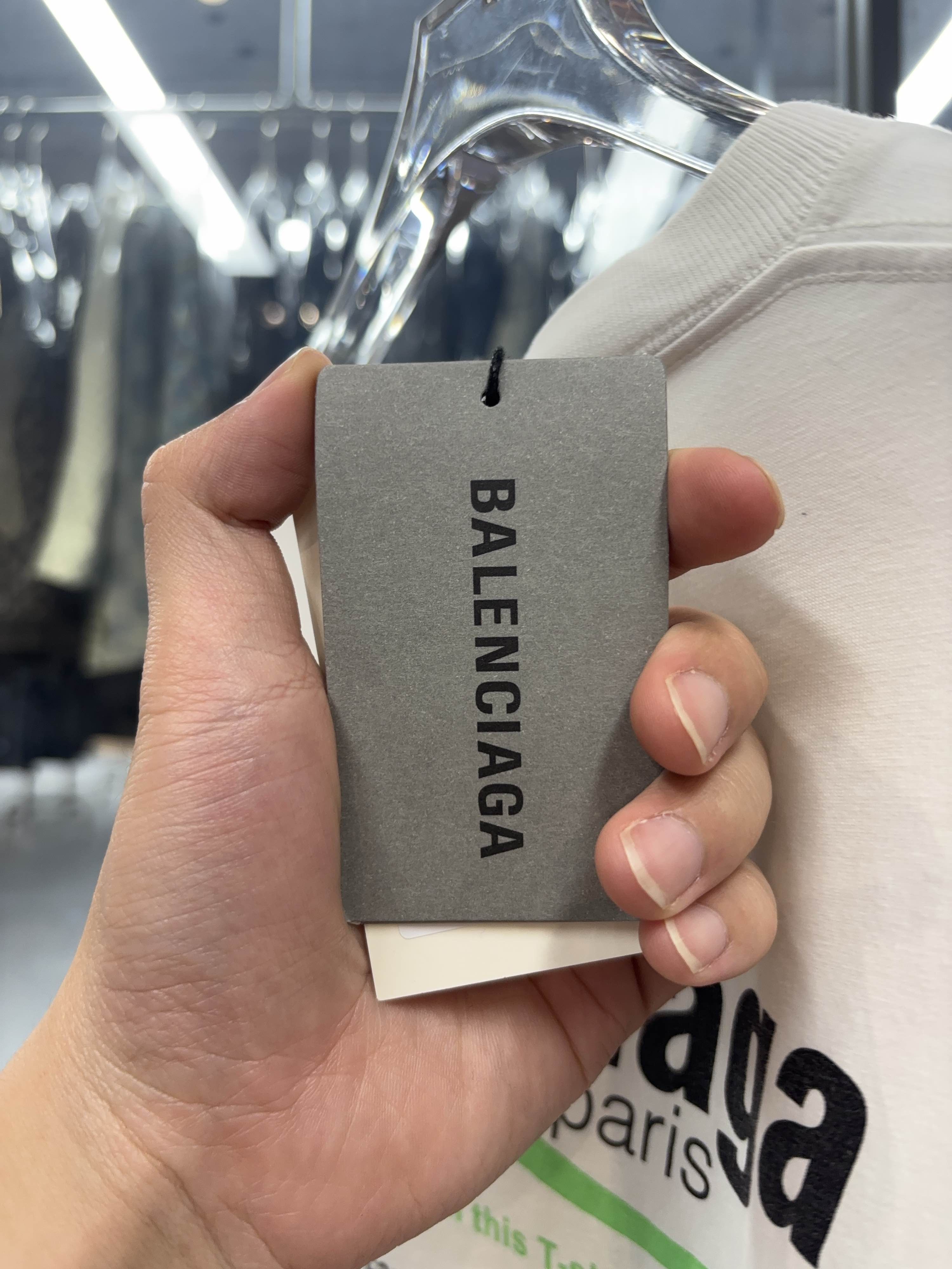 Balenciaga Balenciaga Paris Print Short Sleeve T-Shirt Size M Size US M / EU 48-50 / 2 - 5 Thumbnail