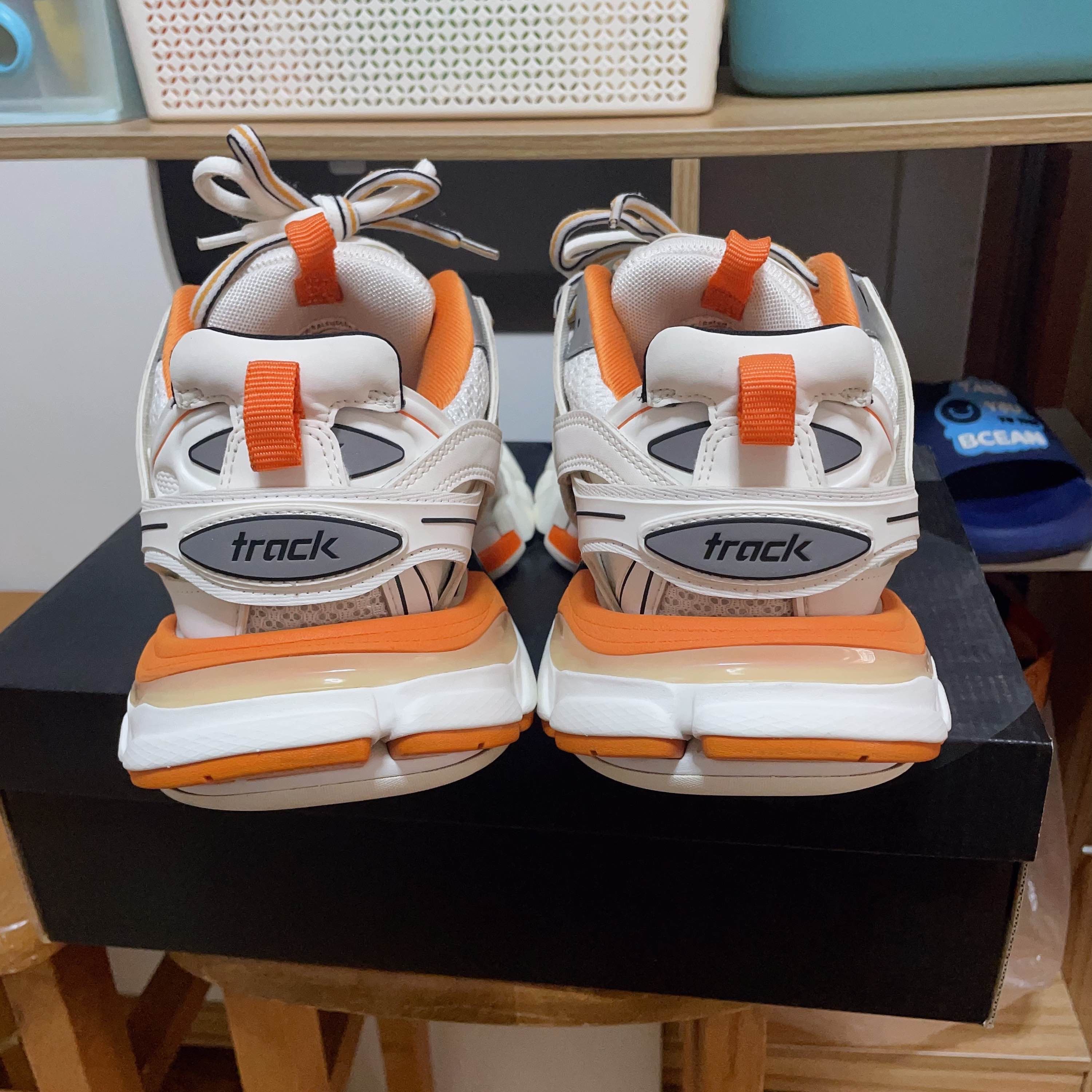 Balenciaga Balenciaga Track White Orange Sneakers Size 38 Size US 8 / IT 38 - 3 Thumbnail