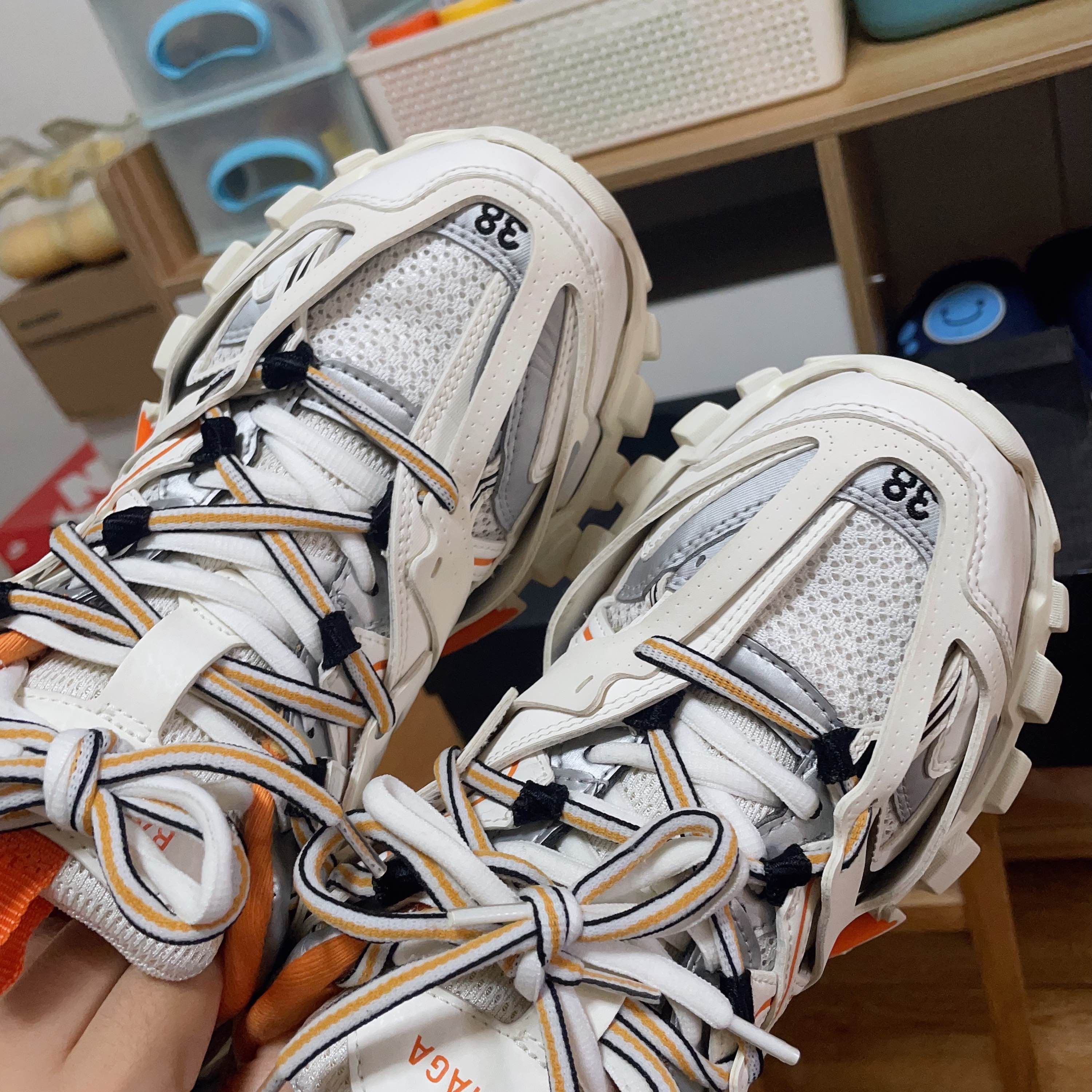 Balenciaga Balenciaga Track White Orange Sneakers Size 38 Size US 8 / IT 38 - 7 Thumbnail