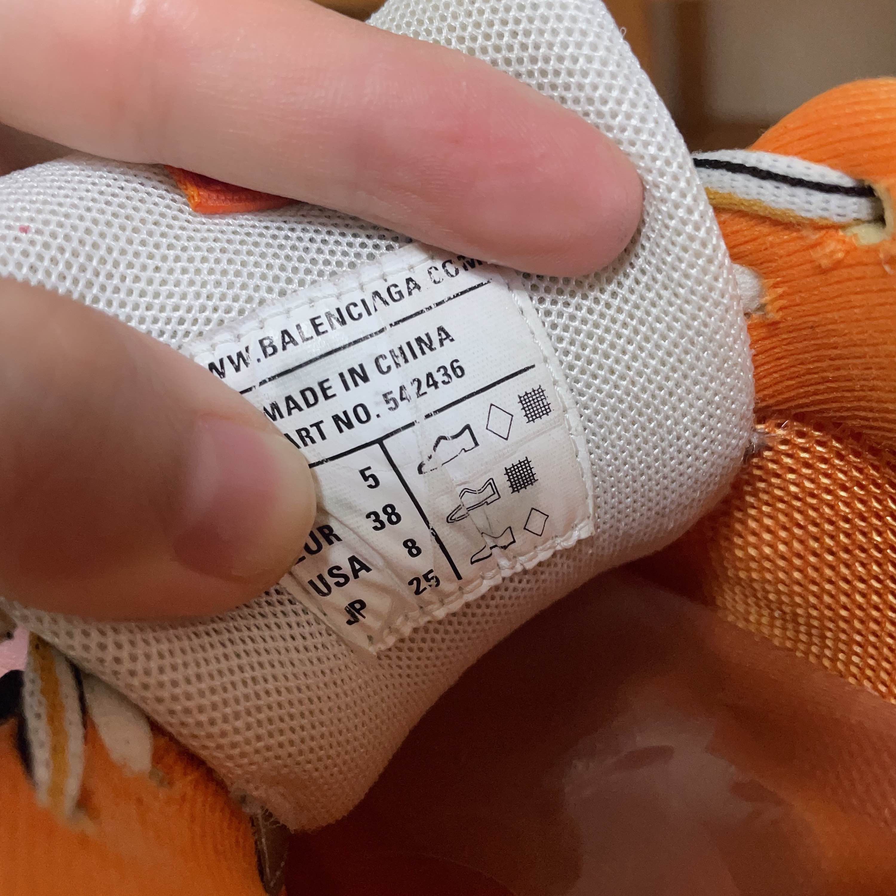 Balenciaga Balenciaga Track White Orange Sneakers Size 38 Size US 8 / IT 38 - 5 Thumbnail