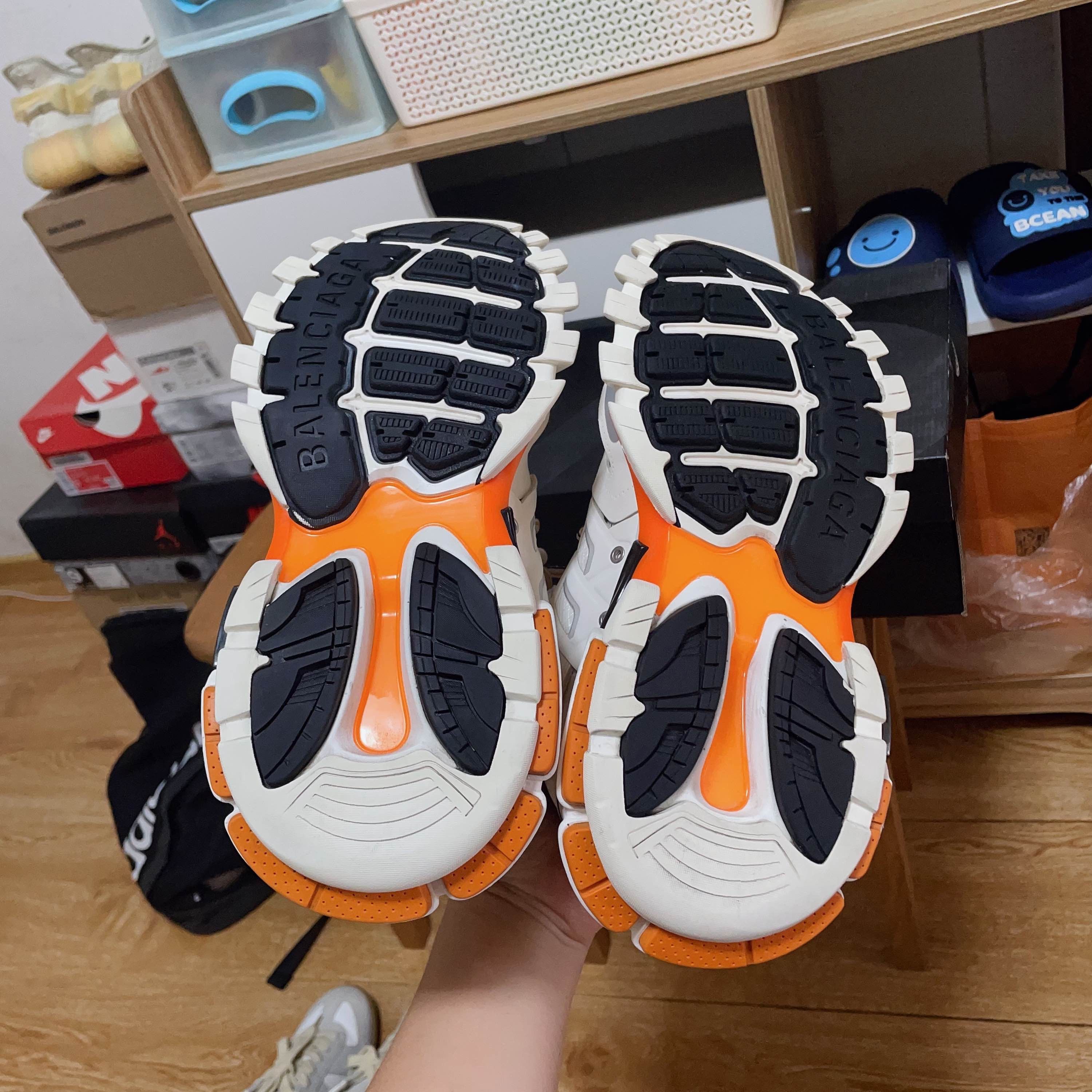 Balenciaga Balenciaga Track White Orange Sneakers Size 38 Size US 8 / IT 38 - 4 Thumbnail
