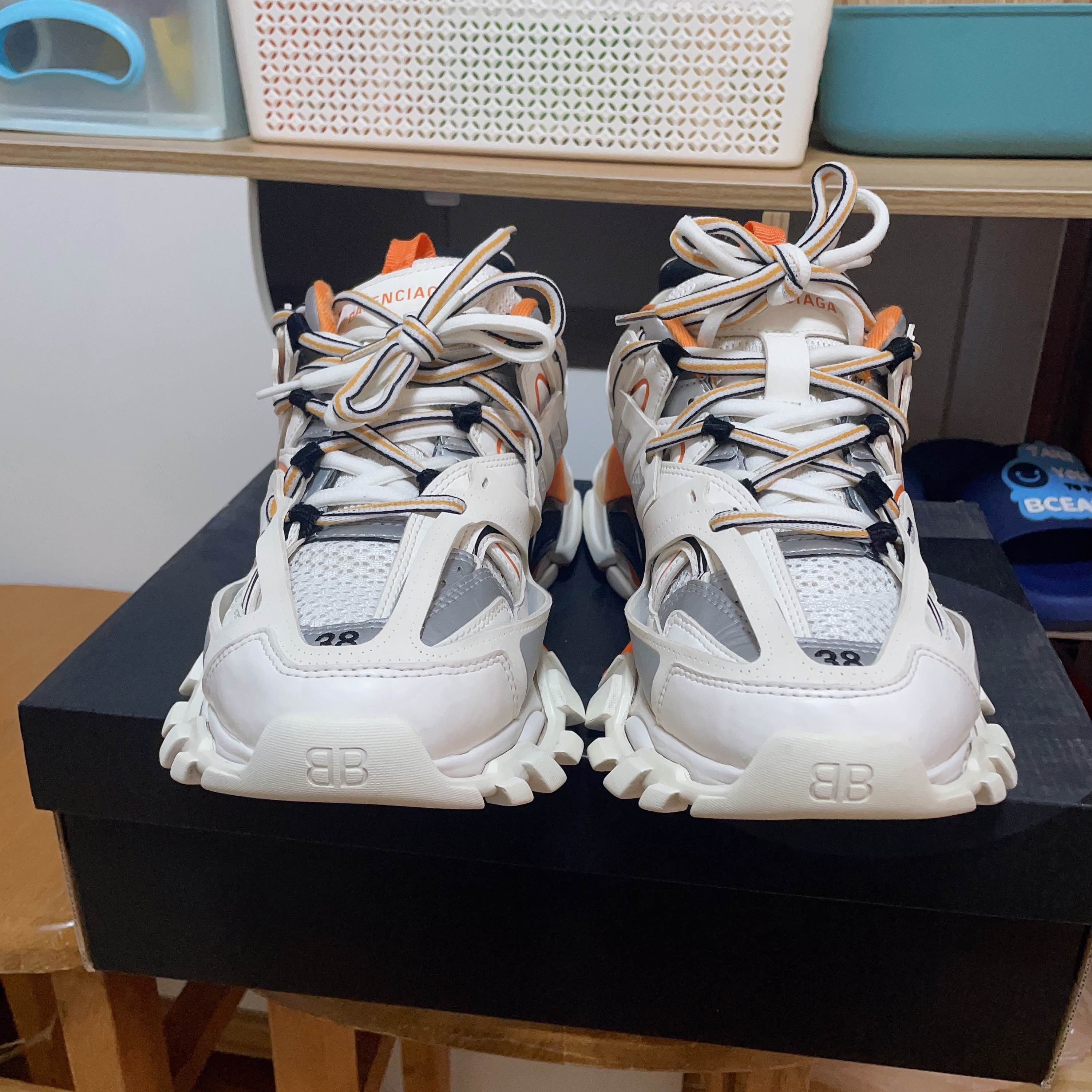 Balenciaga Balenciaga Track White Orange Sneakers Size 38 Size US 8 / IT 38 - 2 Thumbnail