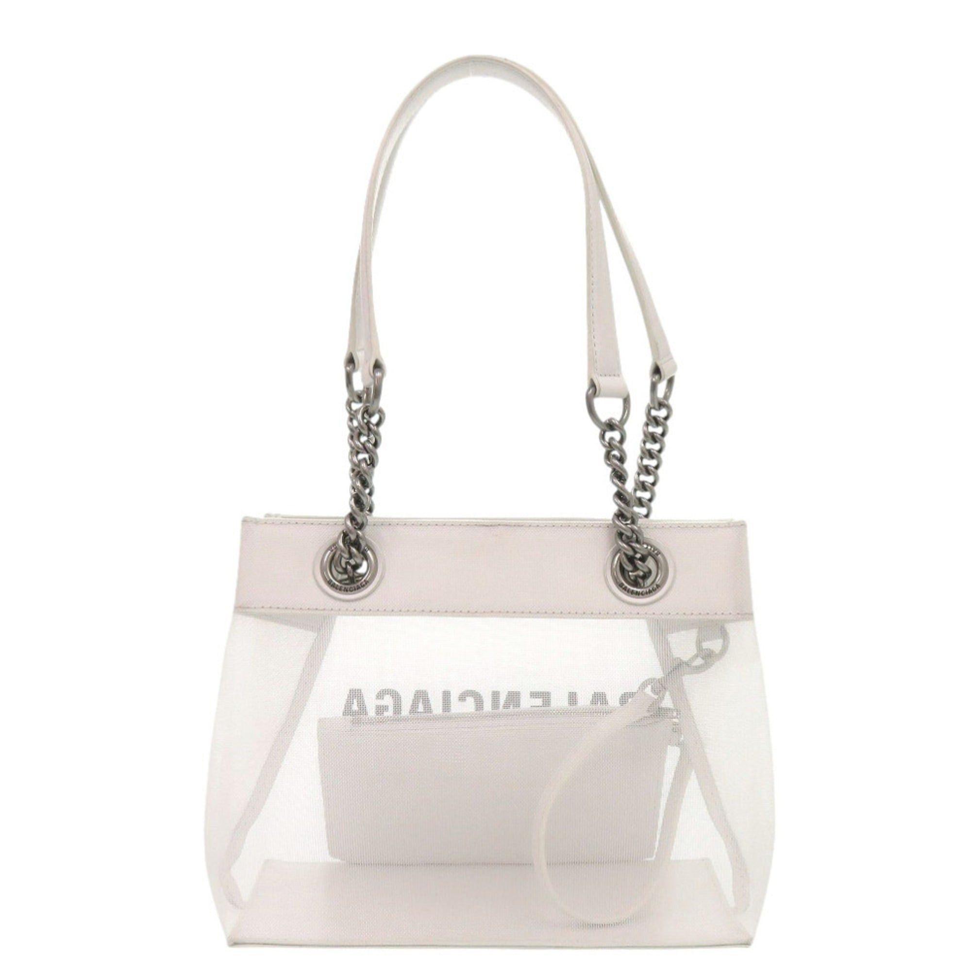Balenciaga Balenciaga Duty Free 741603 Mesh Leather White Tote Bag 0515BALENCIAGA Size ONE SIZE - 2 Thumbnail