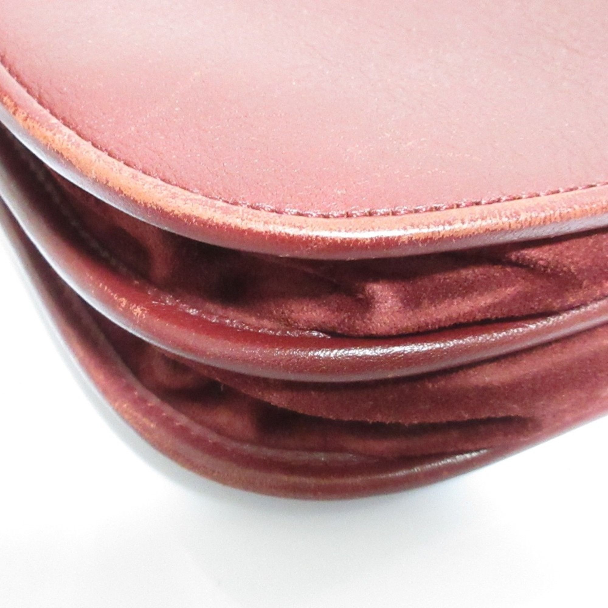 Cartier Cartier Must Line Leather Shoulder Bag, Bordeaux, Women's Size ONE SIZE - 13 Thumbnail