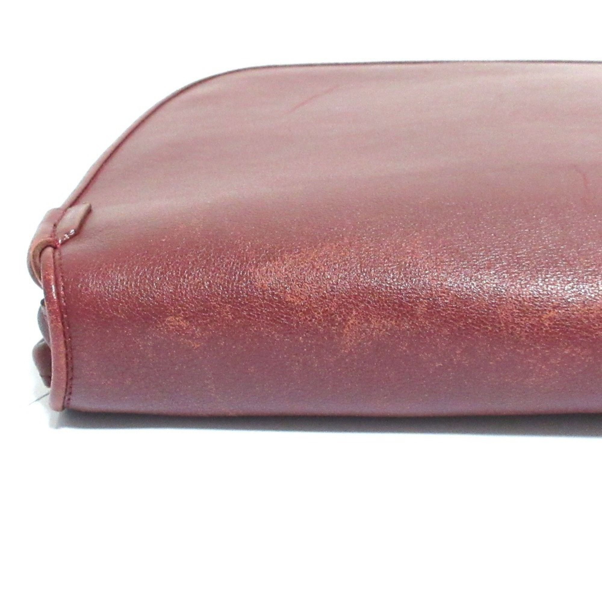 Cartier Cartier Must Line Leather Shoulder Bag, Bordeaux, Women's Size ONE SIZE - 15 Thumbnail
