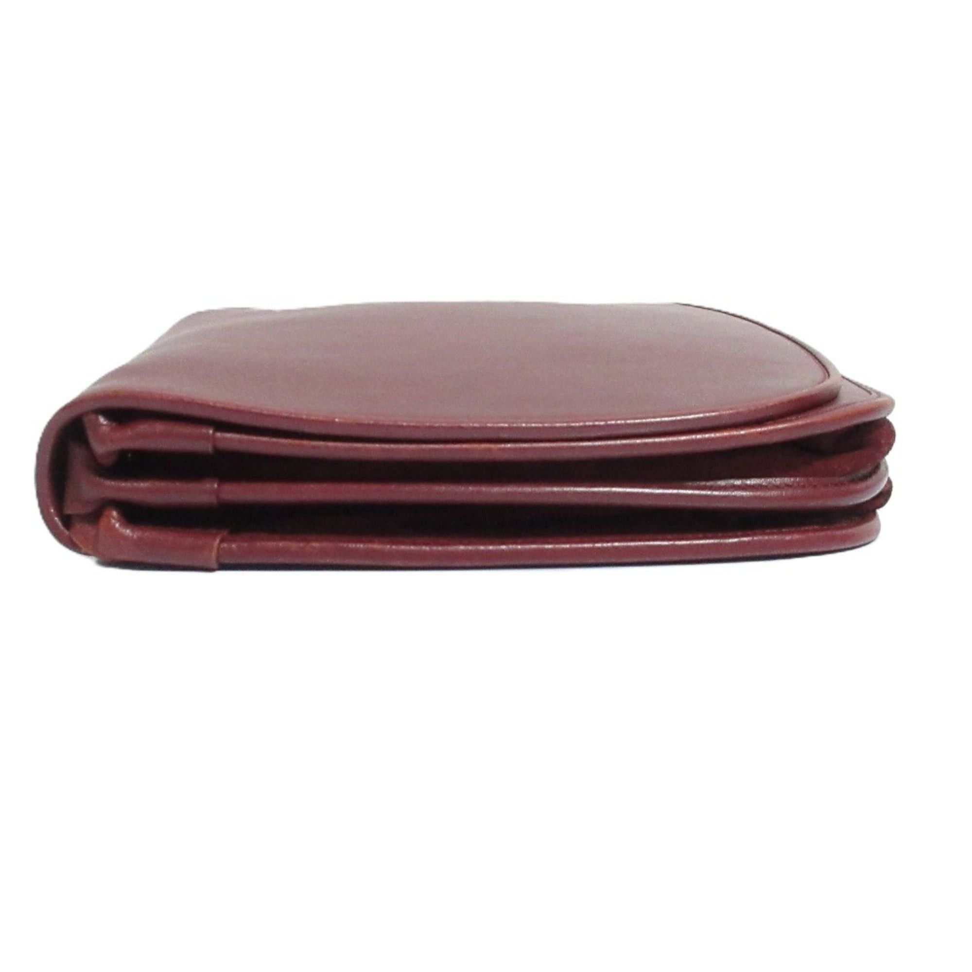 Cartier Cartier Must Line Leather Shoulder Bag, Bordeaux, Women's Size ONE SIZE - 4 Thumbnail