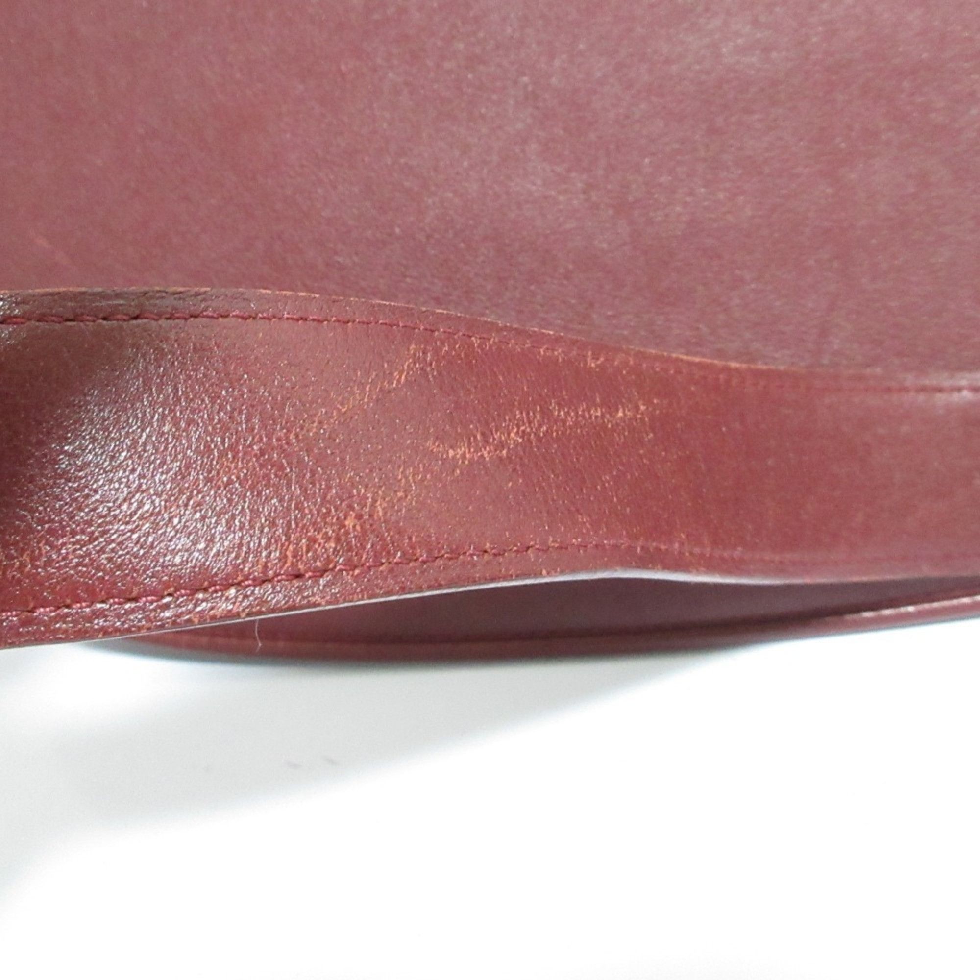 Cartier Cartier Must Line Leather Shoulder Bag, Bordeaux, Women's Size ONE SIZE - 19 Thumbnail