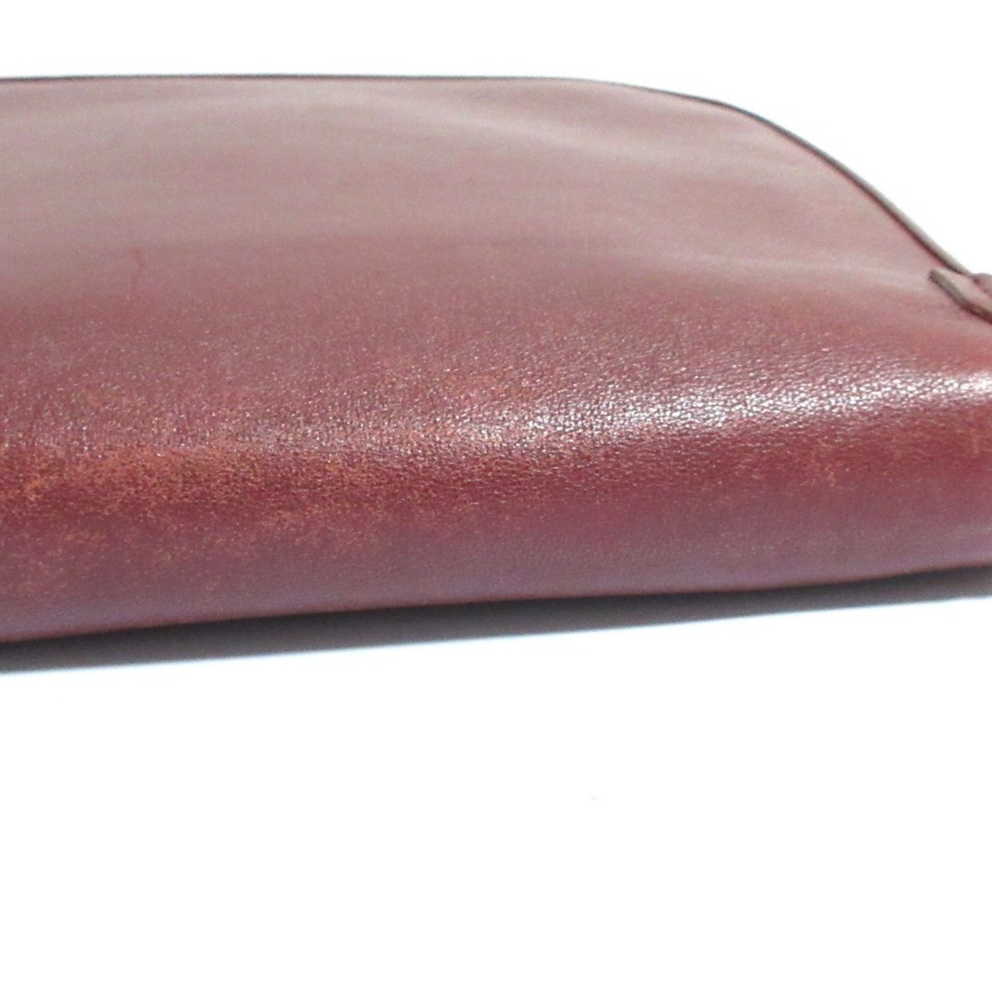 Cartier Cartier Must Line Leather Shoulder Bag, Bordeaux, Women's Size ONE SIZE - 16 Thumbnail