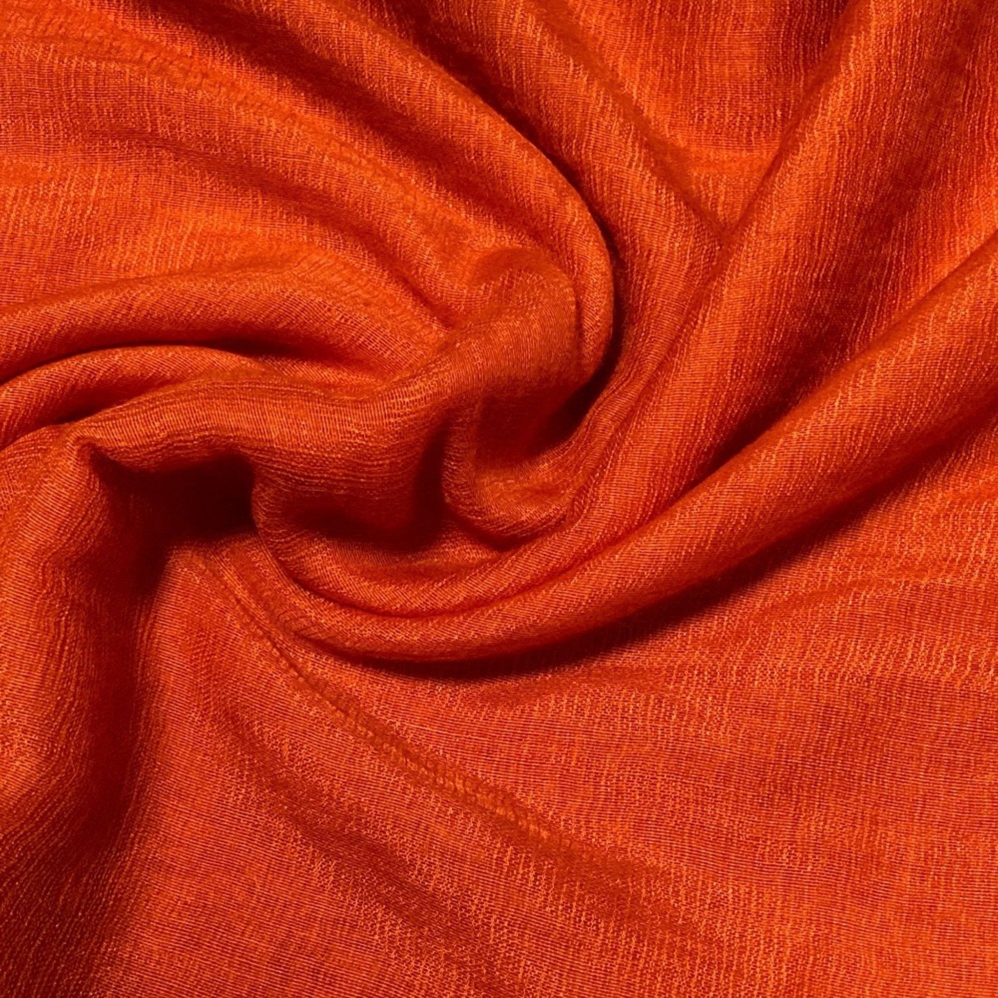 Hermes HERMES Cashmere Silk Sheer Stole Shawl Orange Women's Size ONE SIZE - 4 Thumbnail