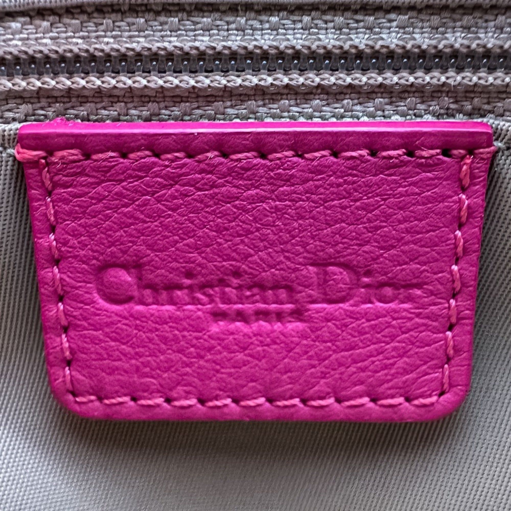 Dior Christian Dior Trotter Street Chic Handbag, Beige Pink, Women's Size ONE SIZE - 13 Thumbnail
