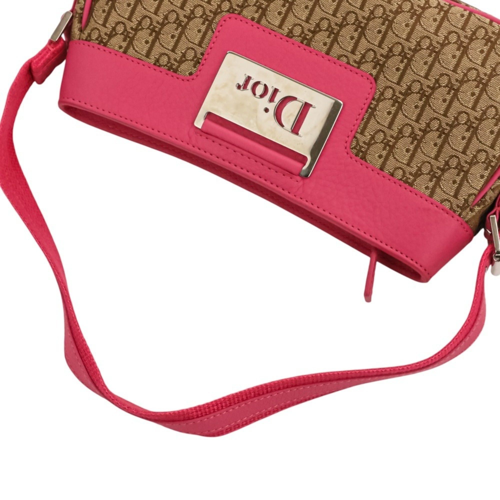 Dior Christian Dior Trotter Street Chic Handbag, Beige Pink, Women's Size ONE SIZE - 6 Thumbnail