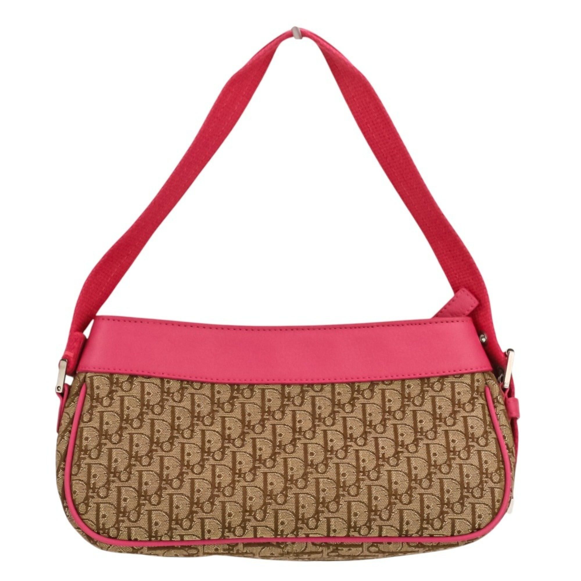 Dior Christian Dior Trotter Street Chic Handbag, Beige Pink, Women's Size ONE SIZE - 2 Thumbnail