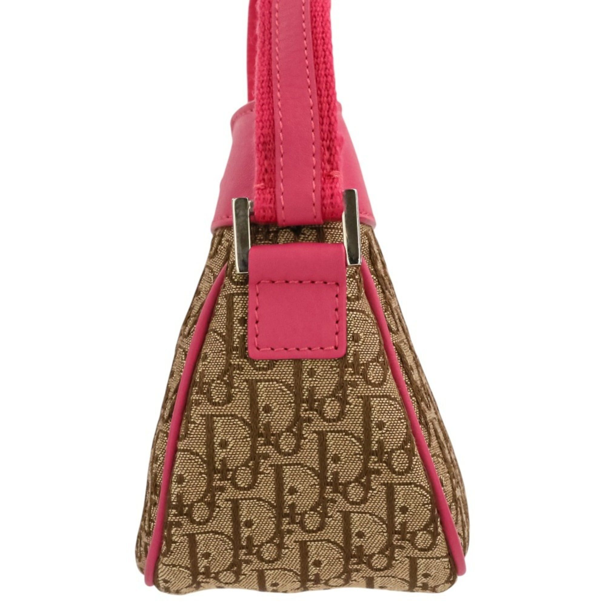 Dior Christian Dior Trotter Street Chic Handbag, Beige Pink, Women's Size ONE SIZE - 3 Thumbnail