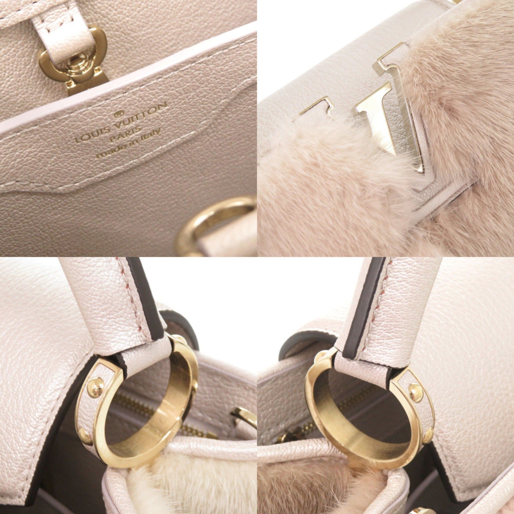 Louis Vuitton Louis Vuitton Capucines BB Mink Champagne Pink Handbag LV 1183 LOUIS VUITTON Size ONE SIZE - 8 Thumbnail