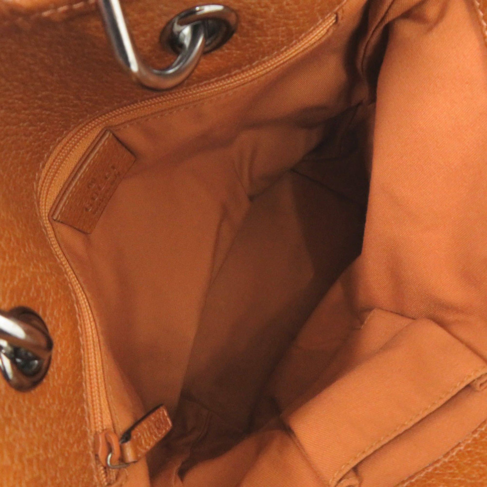 Gucci Gucci 120840 GG Canvas Leather Beige Tote Bag 0437GUCCI Size ONE SIZE - 5 Thumbnail