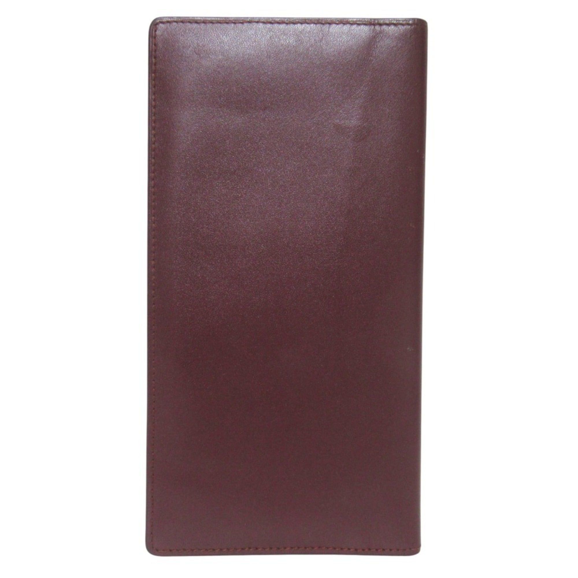 Cartier Cartier Must Line Bi-fold Long Wallet, Bordeaux, Men's/Women's Size ONE SIZE - 2 Thumbnail
