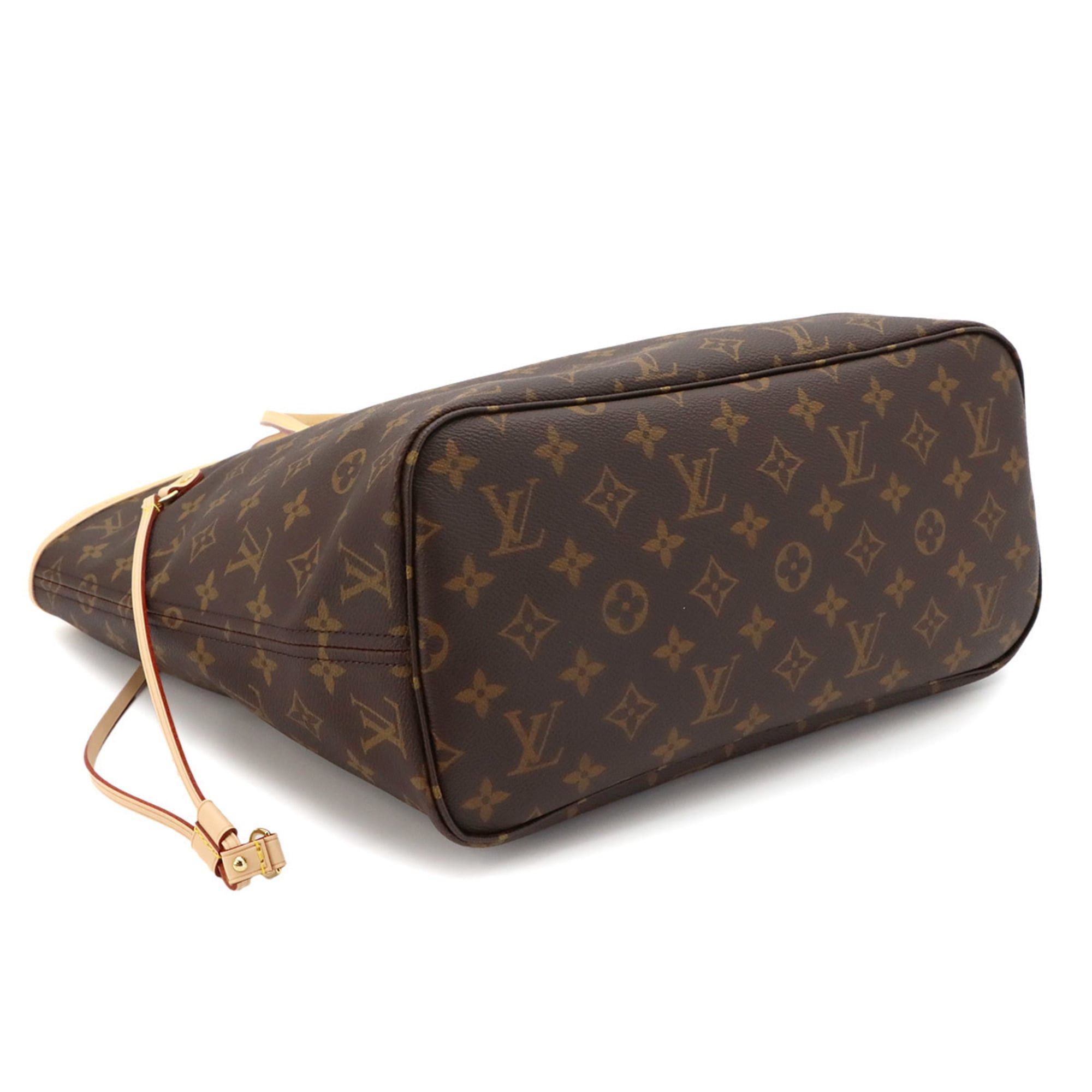 Louis Vuitton Louis Vuitton Monogram Neverfull MM Tote Handbag Brown Rose Beige M46975 RFID Size ONE SIZE - 5 Thumbnail