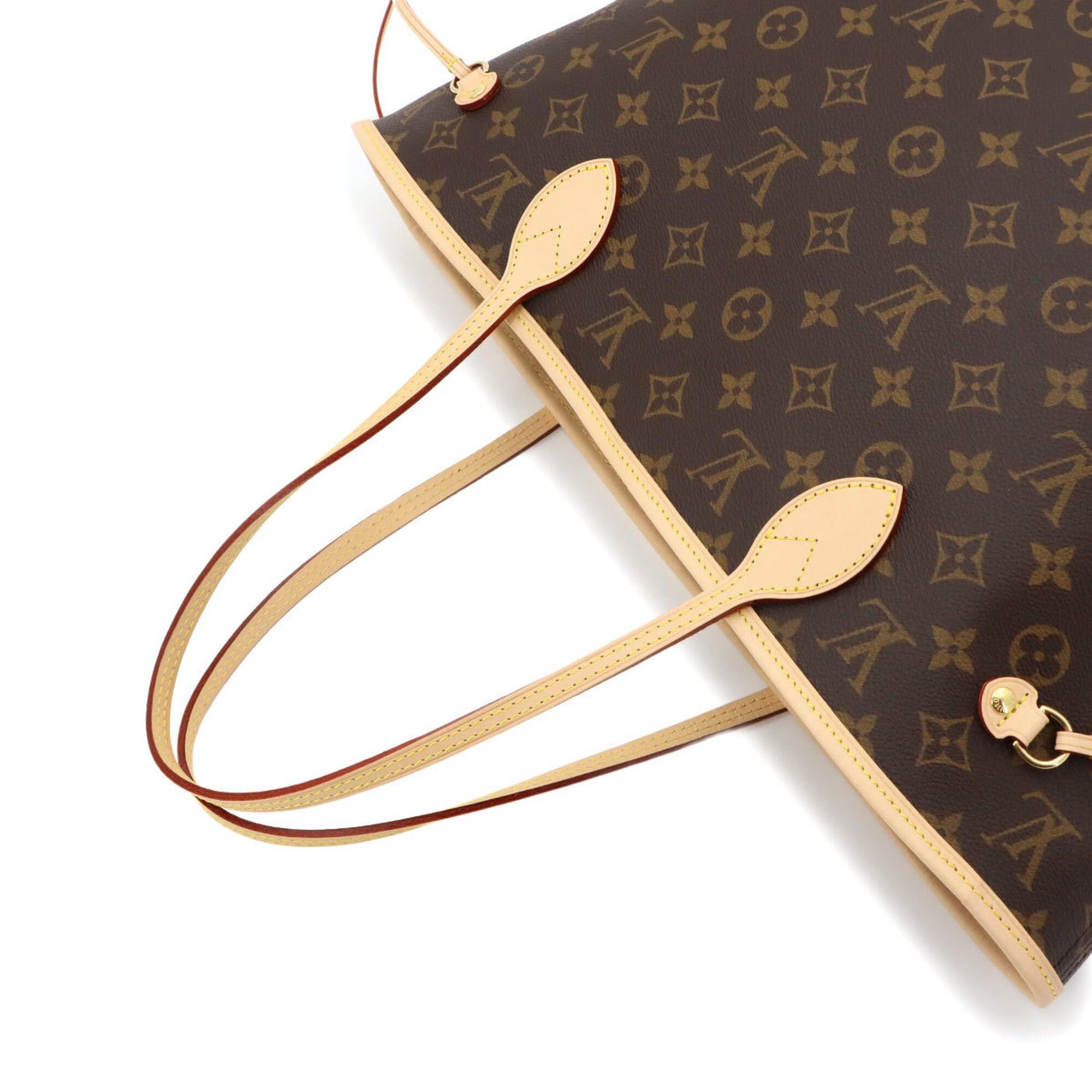 Louis Vuitton Louis Vuitton Monogram Neverfull MM Tote Handbag Brown Rose Beige M46975 RFID Size ONE SIZE - 6 Thumbnail