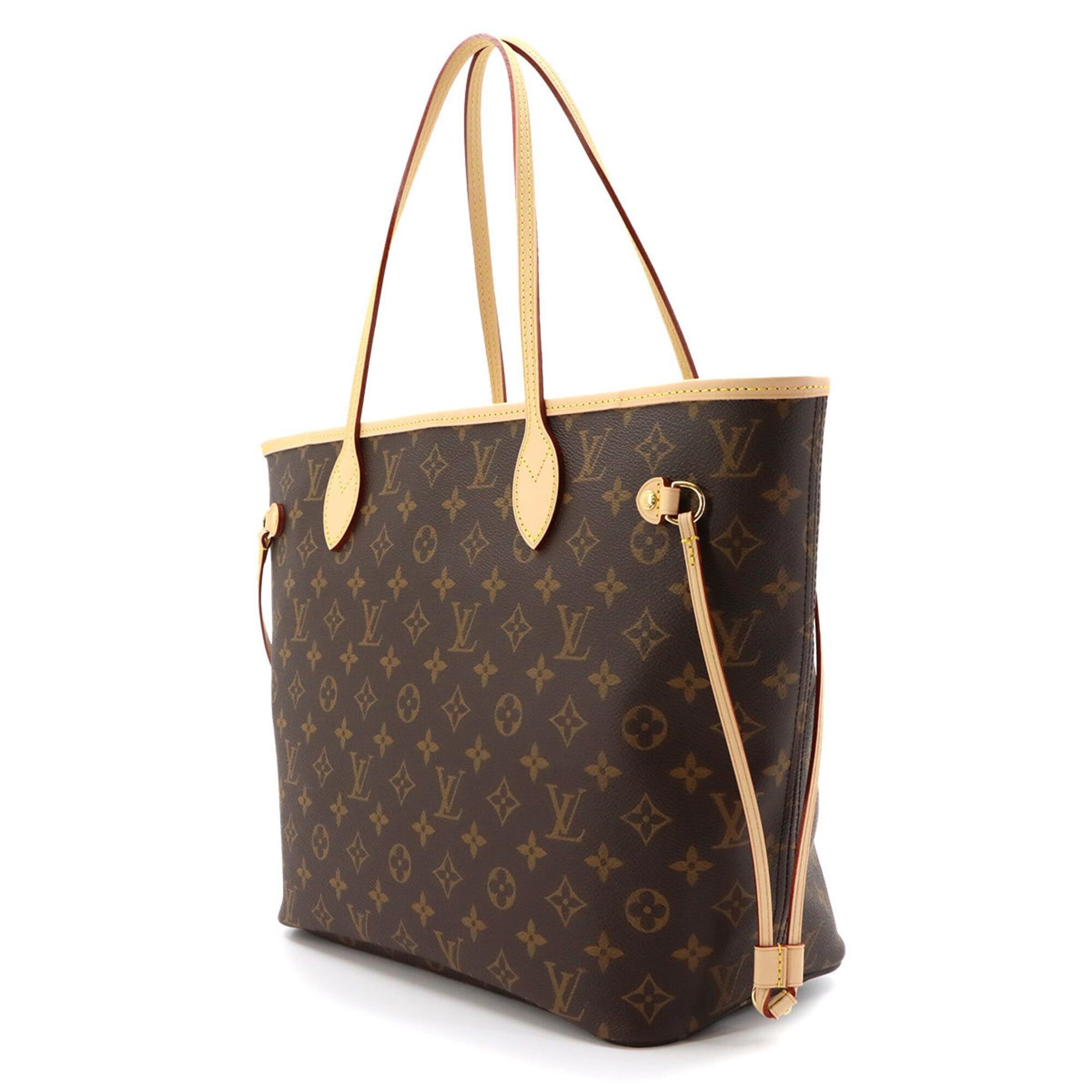 Louis Vuitton Louis Vuitton Monogram Neverfull MM Tote Handbag Brown Rose Beige M46975 RFID Size ONE SIZE - 4 Thumbnail