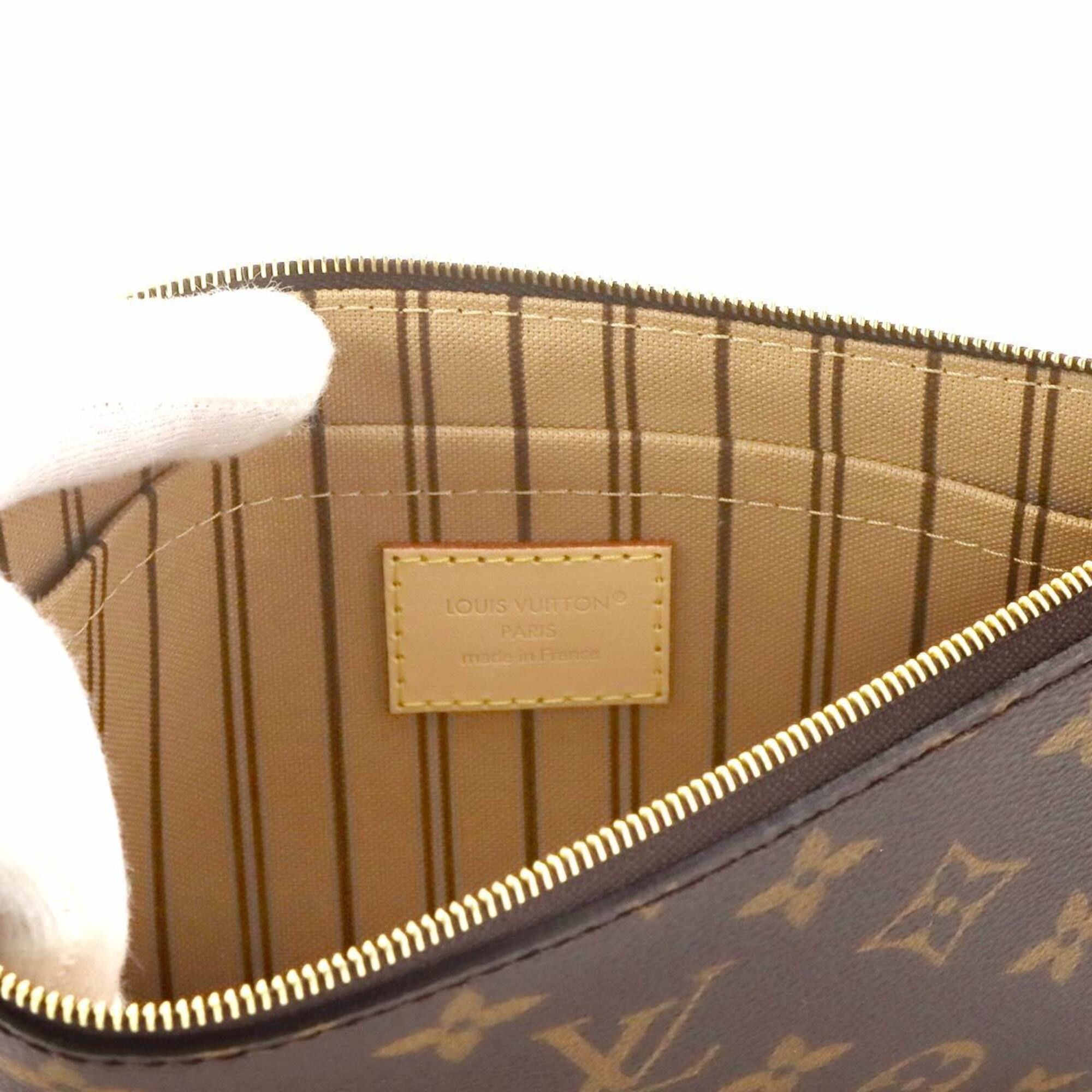 Louis Vuitton Louis Vuitton Monogram Neverfull MM Tote Handbag Brown Rose Beige M46975 RFID Size ONE SIZE - 9 Thumbnail