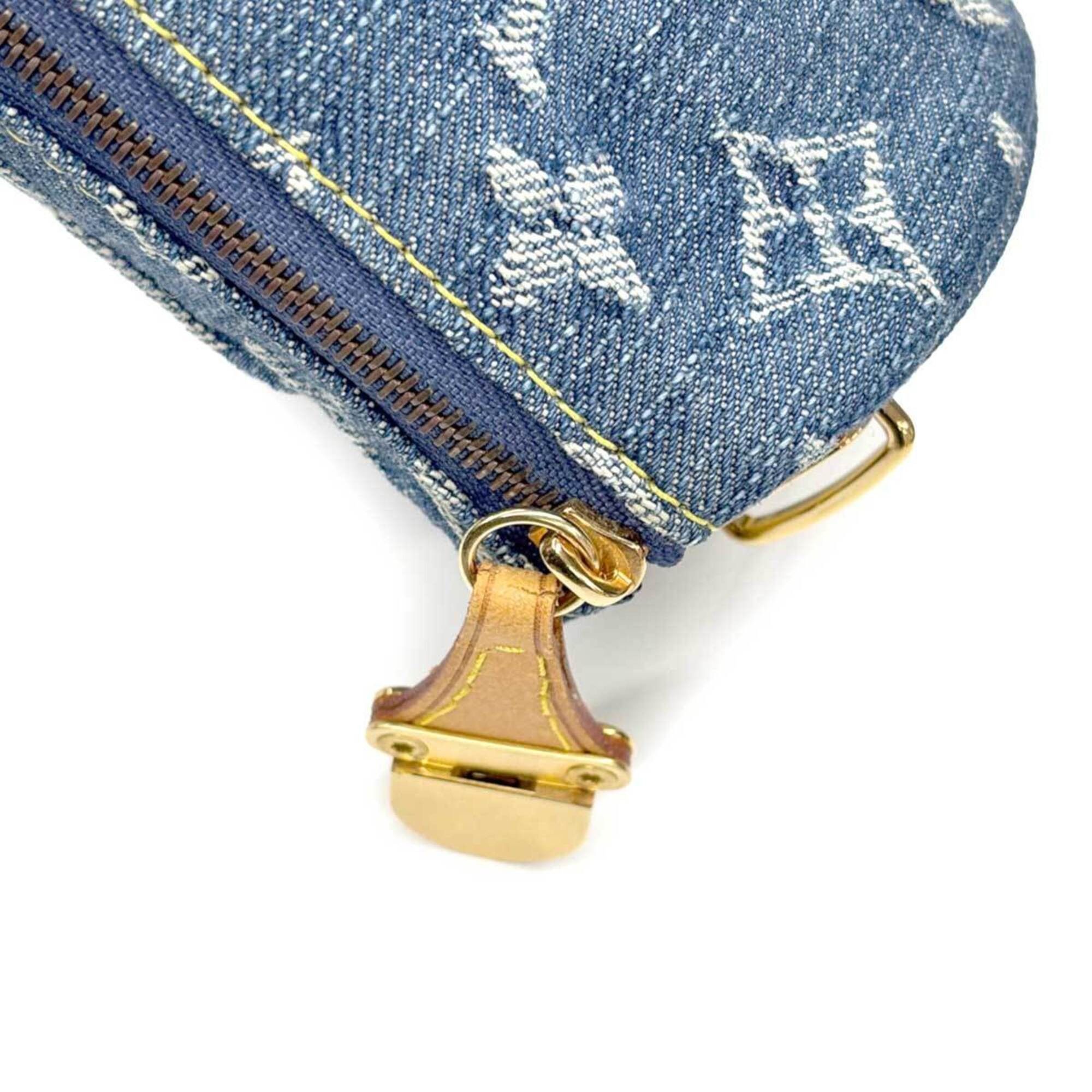 Louis Vuitton Louis Vuitton Monogram Denim Trousse Speedy GM Handbag Pouch Blue M95081 Gold Hardware Size ONE SIZE - 8 Thumbnail