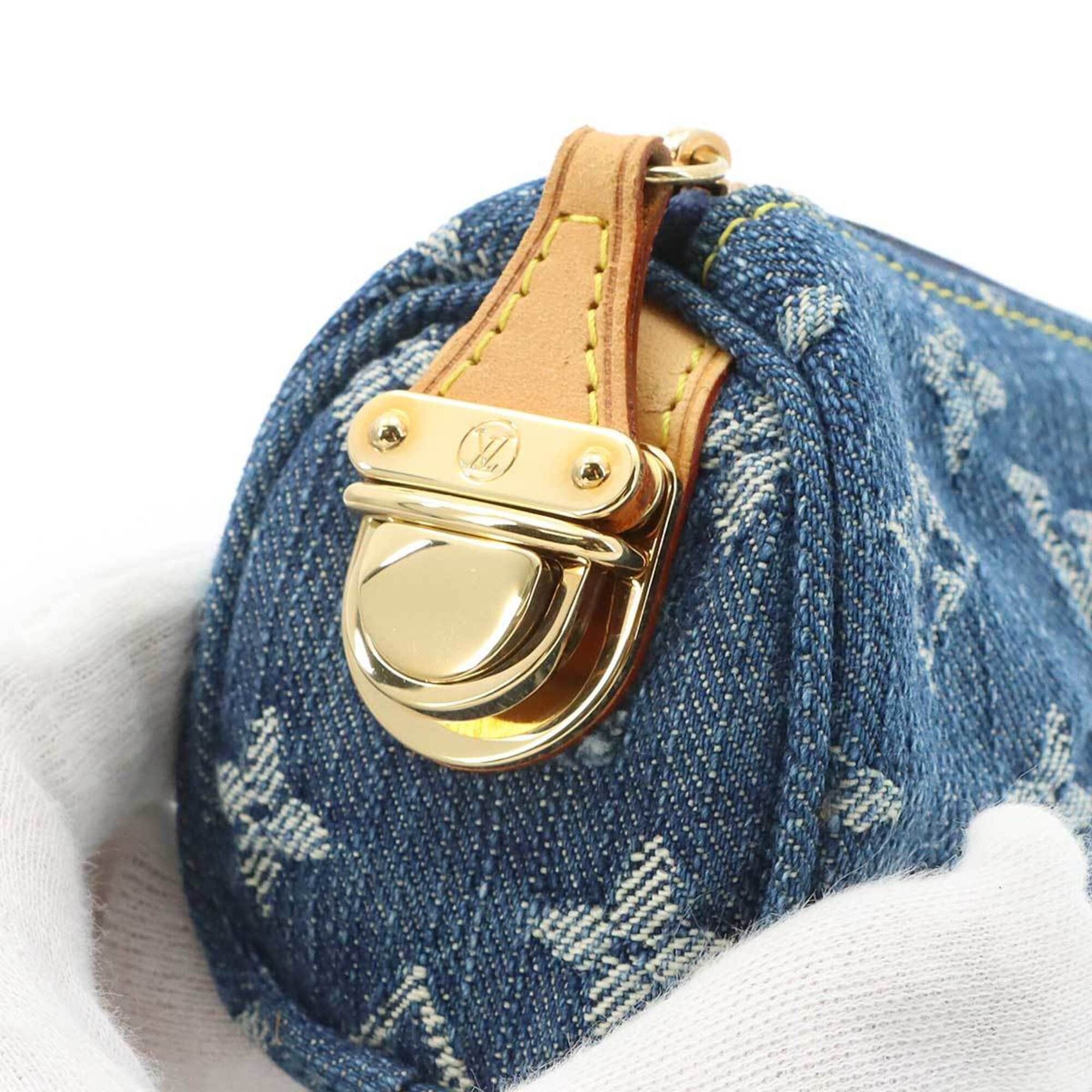 Louis Vuitton Louis Vuitton Monogram Denim Trousse Speedy GM Handbag Pouch Blue M95081 Gold Hardware Size ONE SIZE - 7 Thumbnail