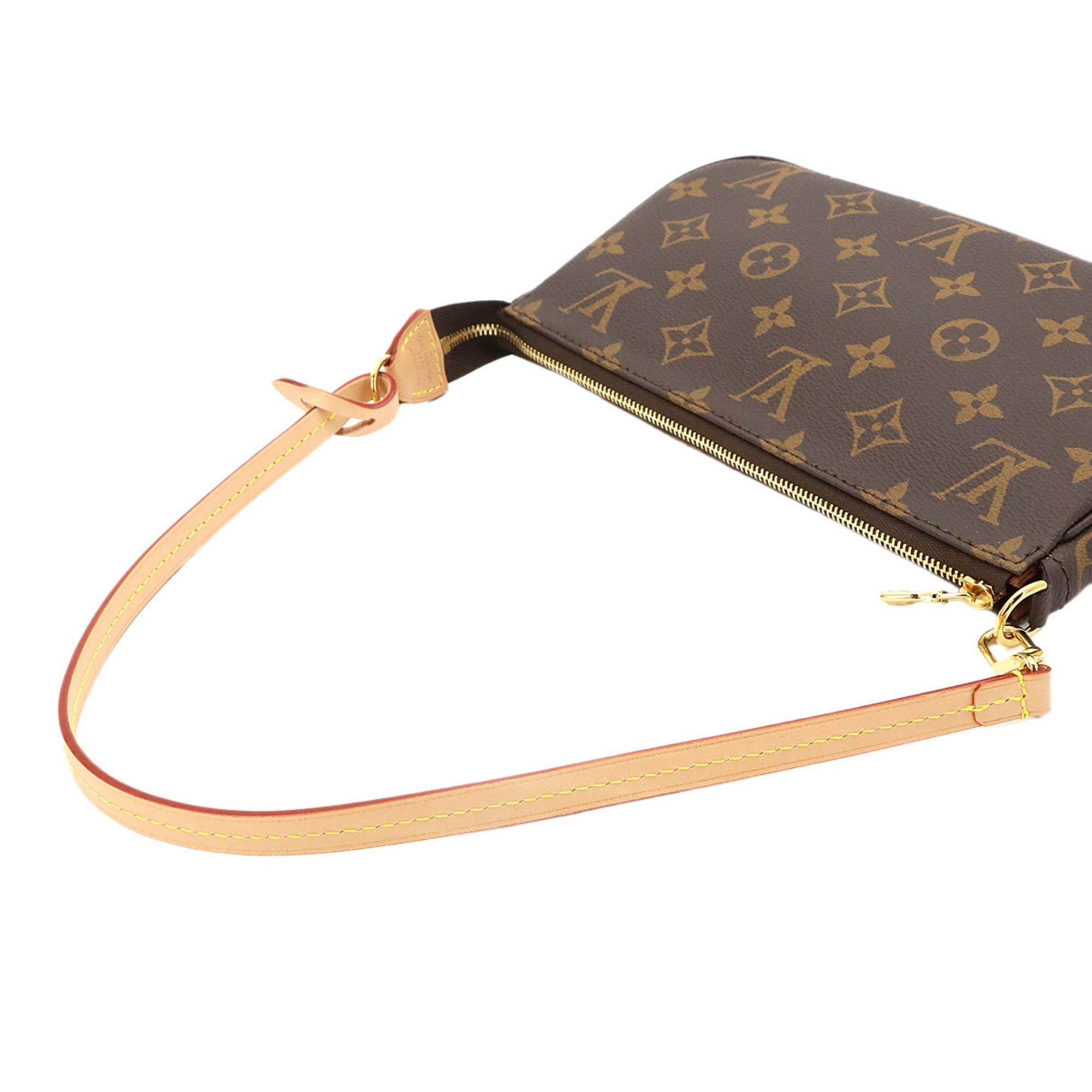 Louis Vuitton Louis Vuitton Monogram Pochette Accessoires Handbag, Brown, M82766, RFID, Gold Hardware. Size ONE SIZE - 5 Thumbnail