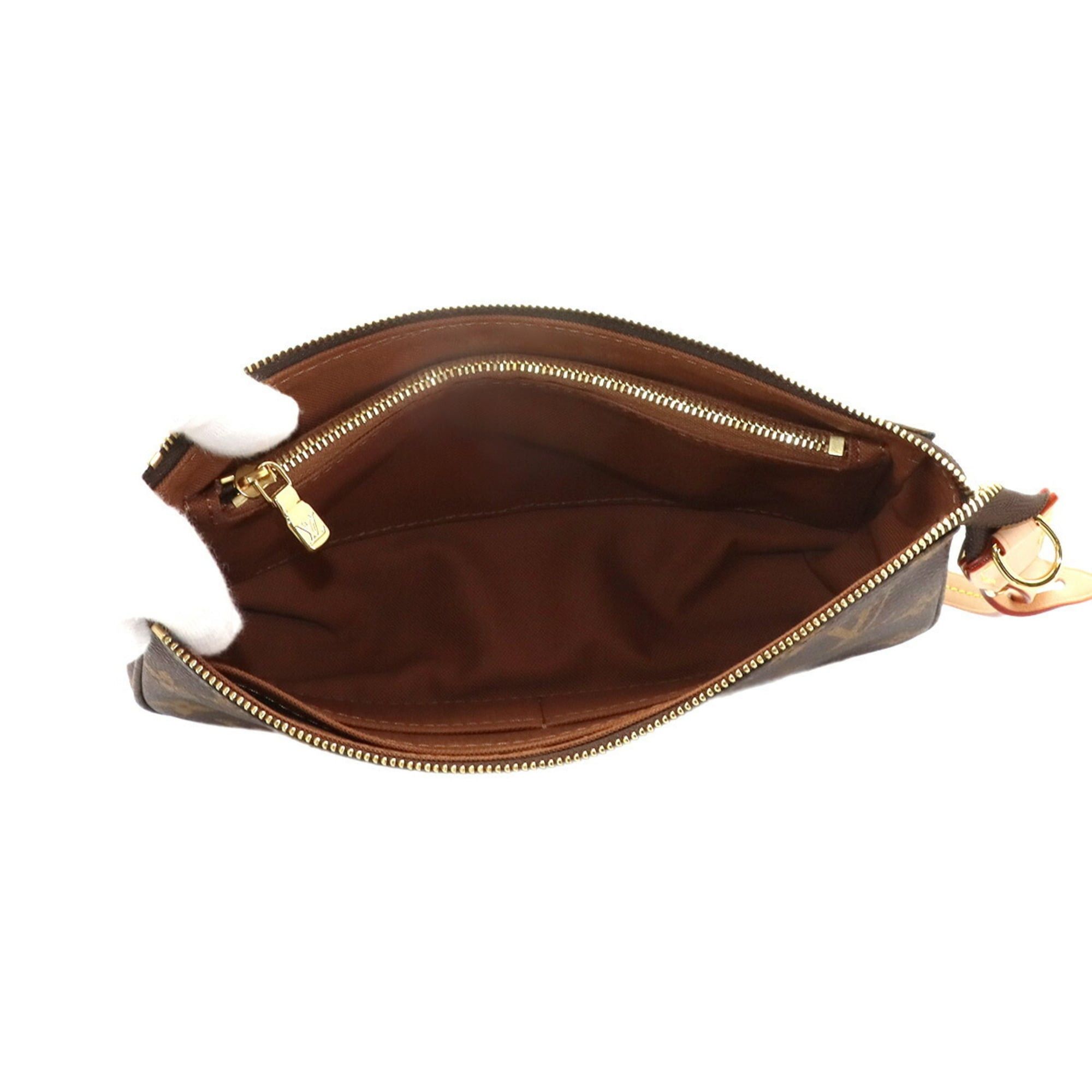 Louis Vuitton Louis Vuitton Monogram Pochette Accessoires Handbag, Brown, M82766, RFID, Gold Hardware. Size ONE SIZE - 6 Thumbnail