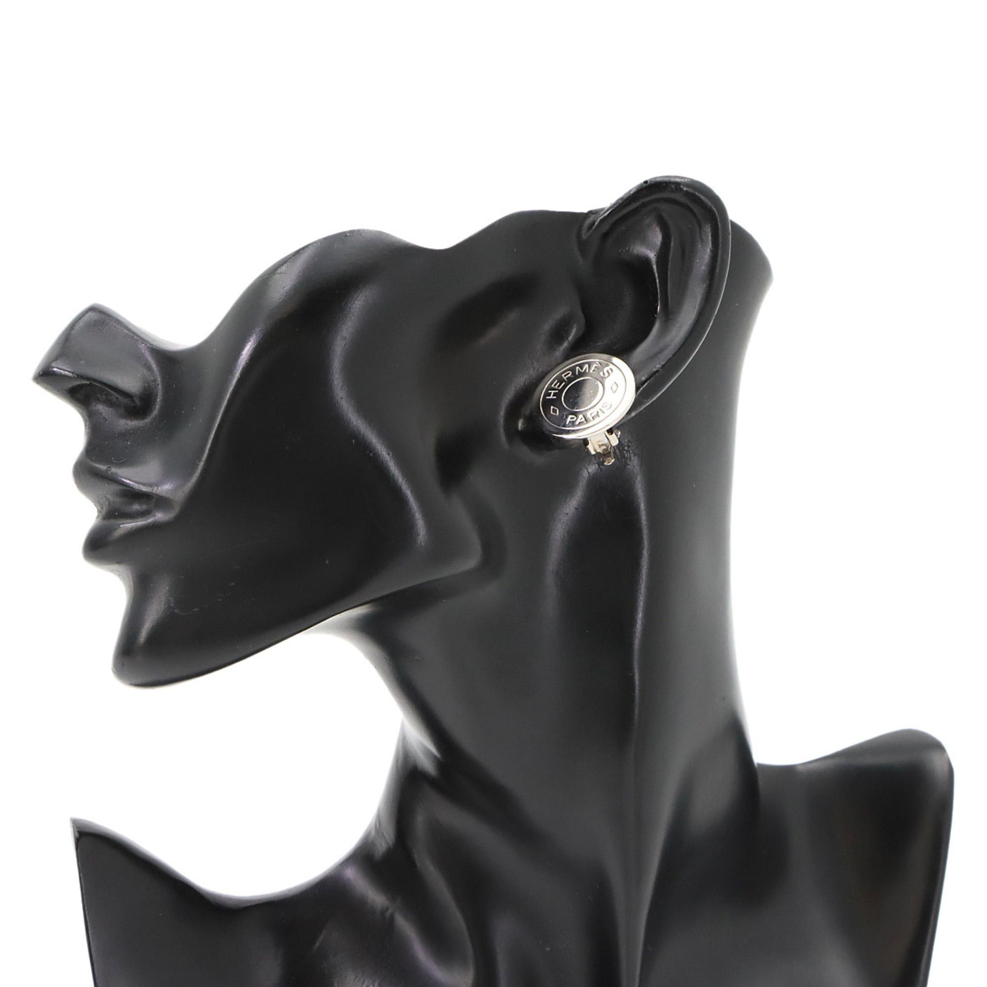 Hermes Hermes Sellier Earrings, Silver Size ONE SIZE - 5 Thumbnail