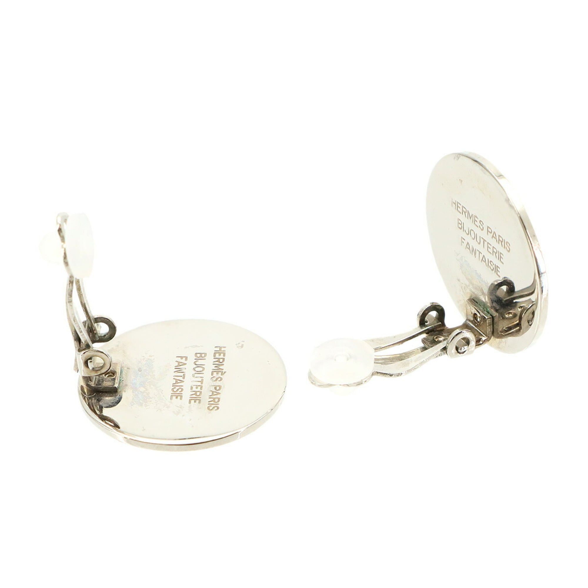 Hermes Hermes Sellier Earrings, Silver Size ONE SIZE - 3 Thumbnail