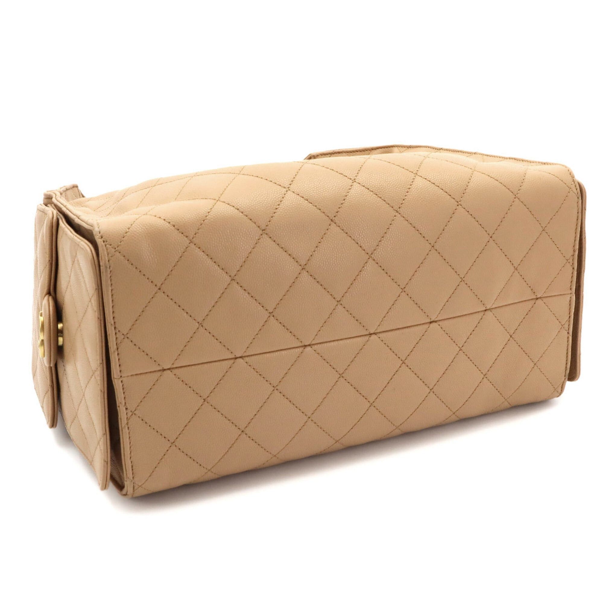 Chanel Chanel 25 Small Shoulder Handbag, Caviar Leather, Beige, AS5293, Gold Hardware. Size ONE SIZE - 5 Thumbnail