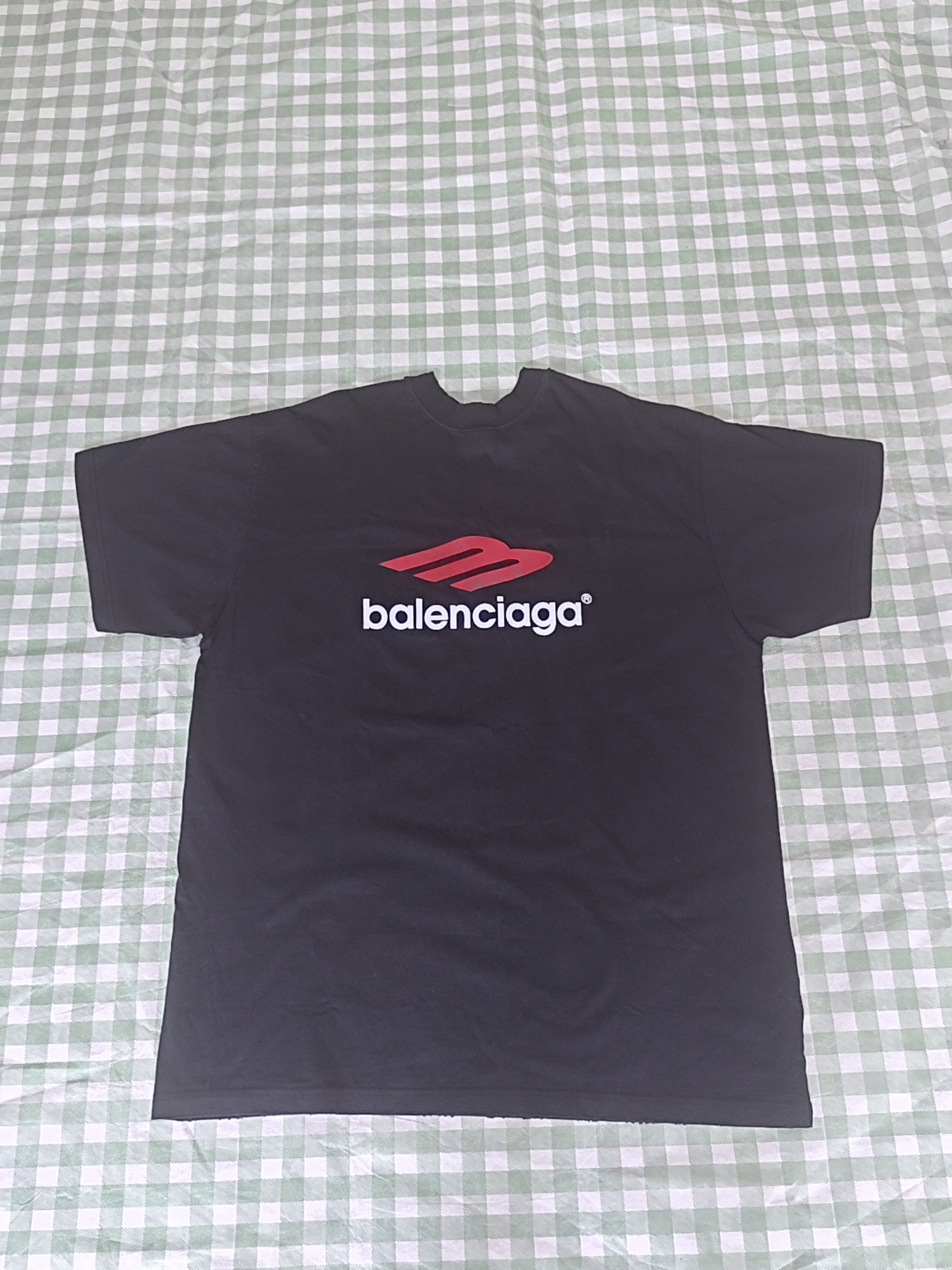 Balenciaga Balenciaga Tape Logo T-Shirt Size 2 Size US M / EU 48-50 / 2 - 2 Thumbnail