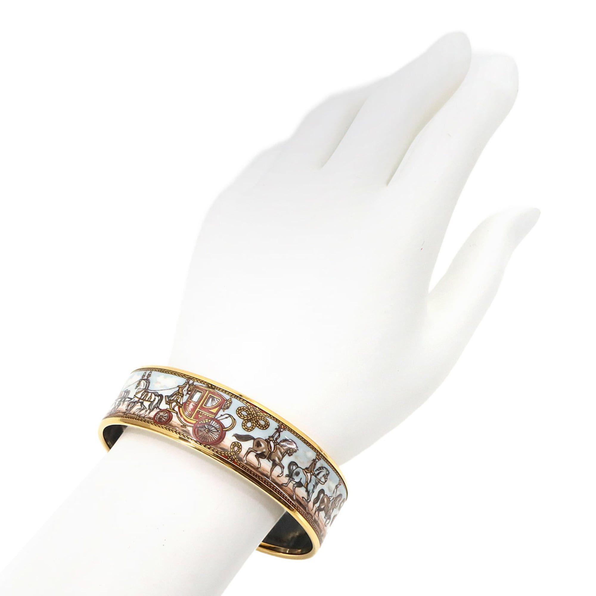 Hermes Hermes Email GM Bangle Bracelet Multicolor Gold Size ONE SIZE - 5 Thumbnail